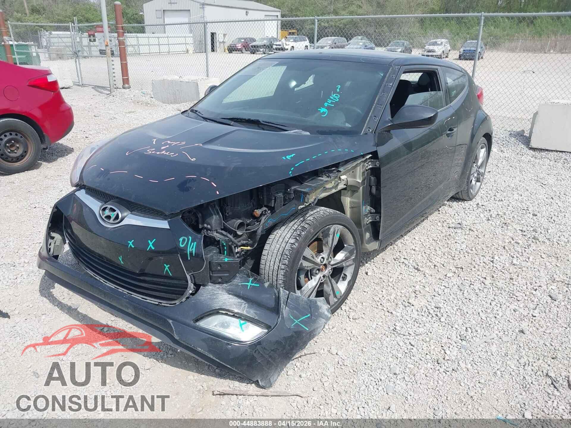 HYUNDAI VELOSTER 2017 - KMHTC6ADXHU320015