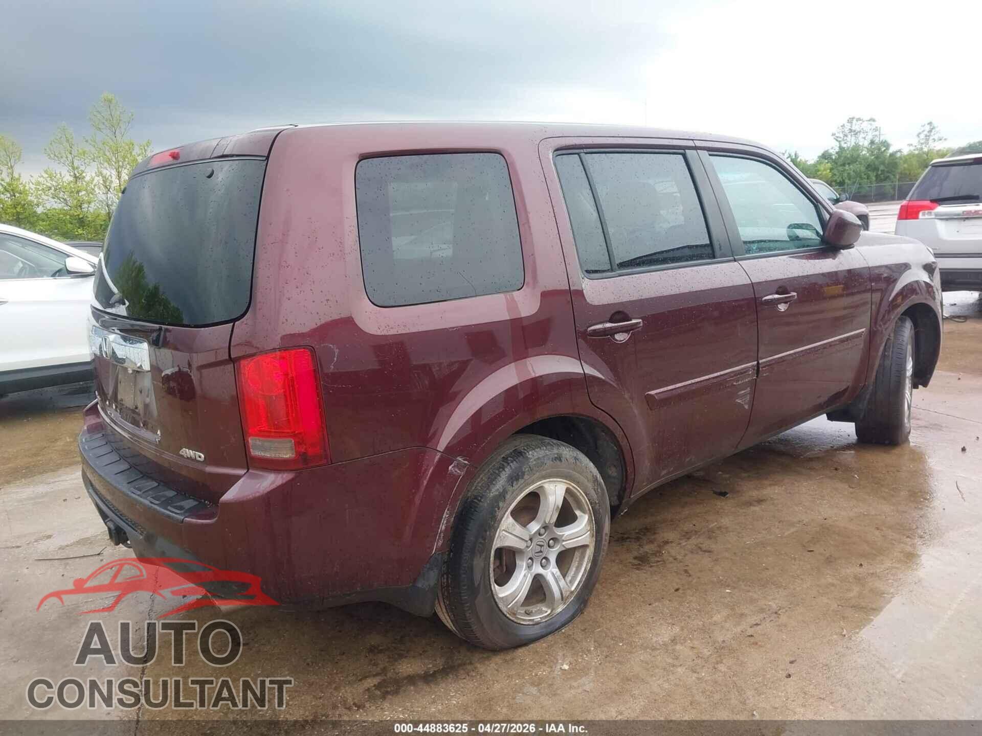HONDA PILOT 2012 - 5FNYF4H65CB071377