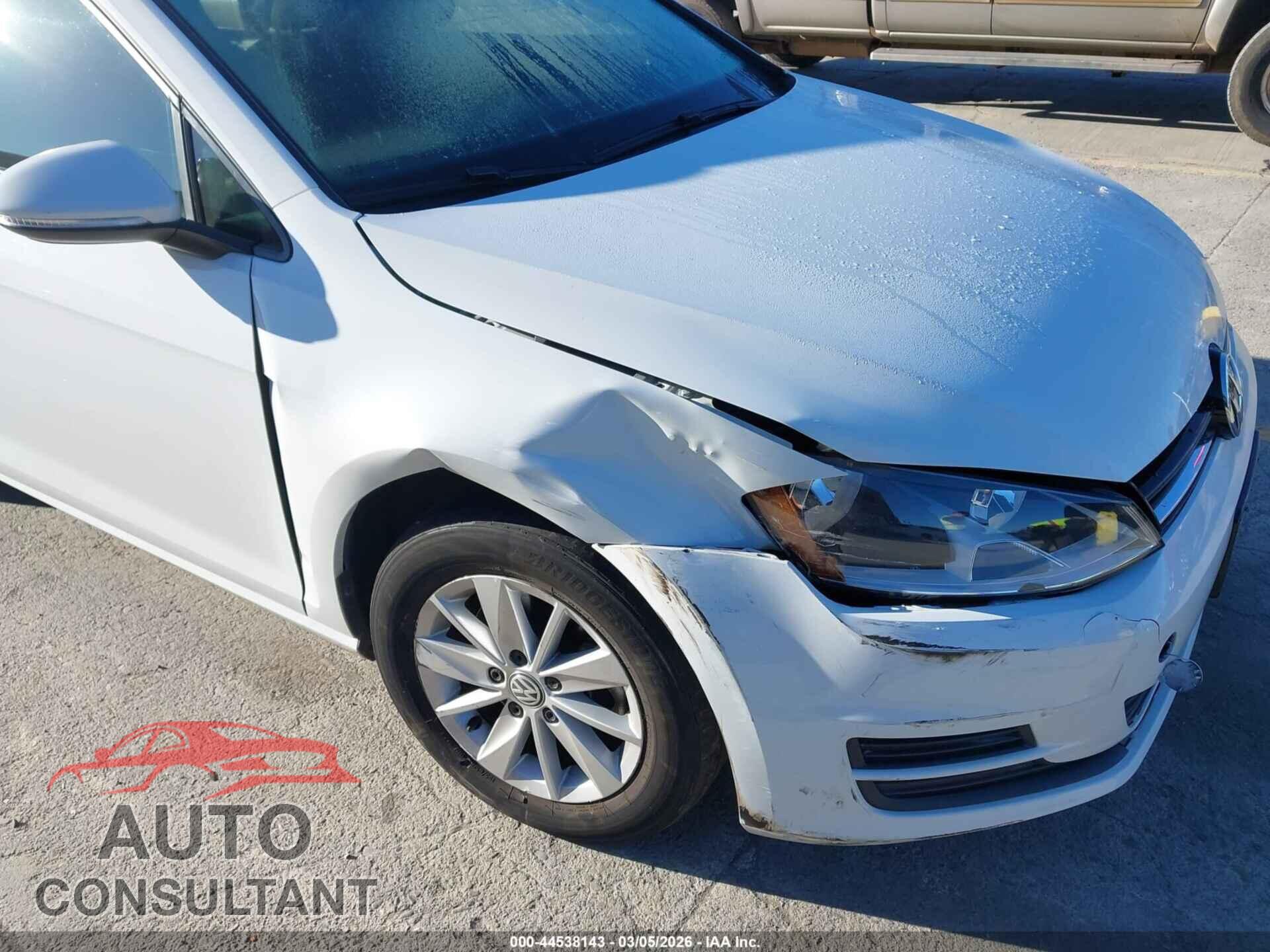 VOLKSWAGEN GOLF 2017 - 3VW117AU3HM044480