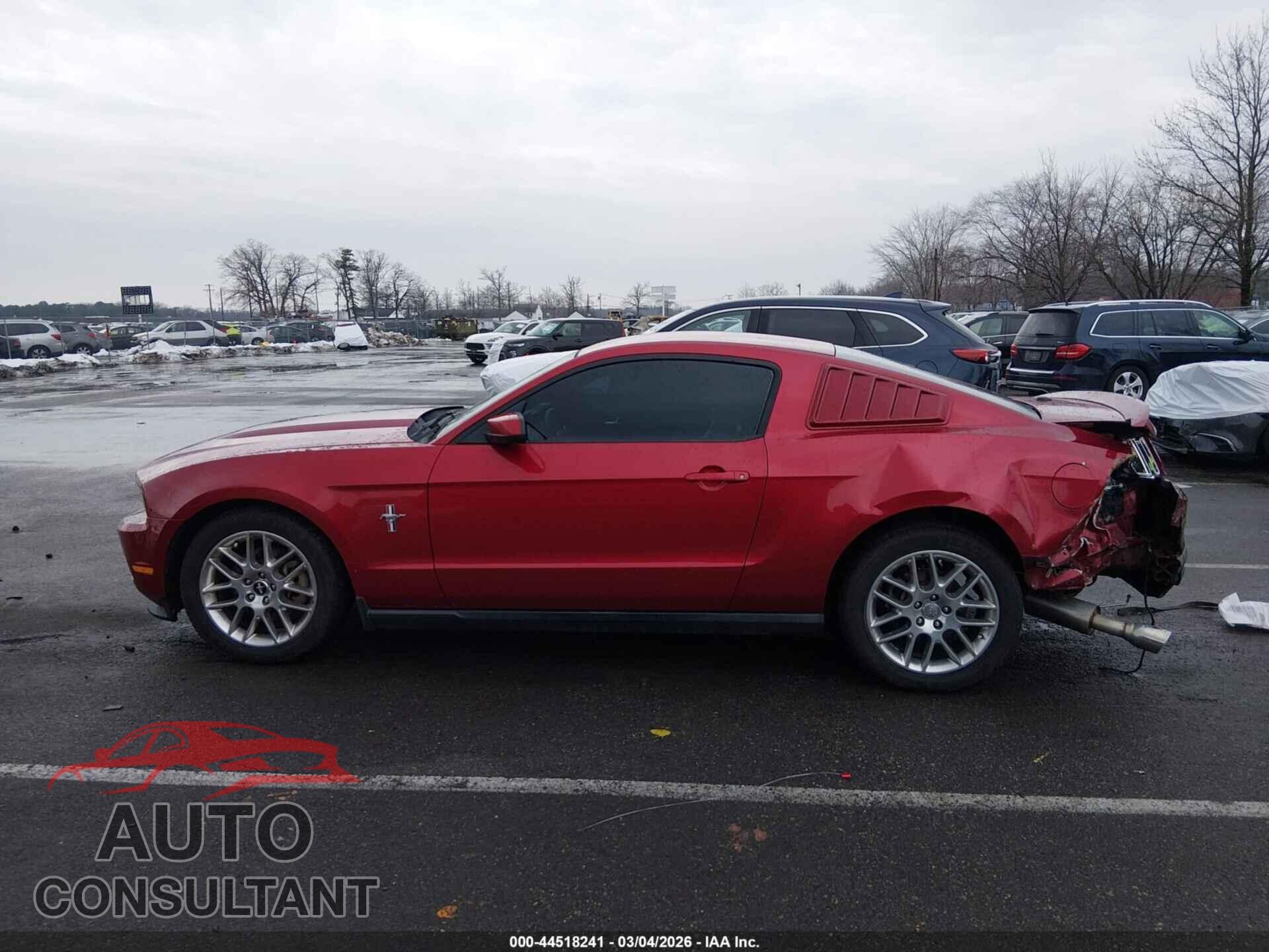 FORD MUSTANG 2012 - 1ZVBP8AM1C5237637