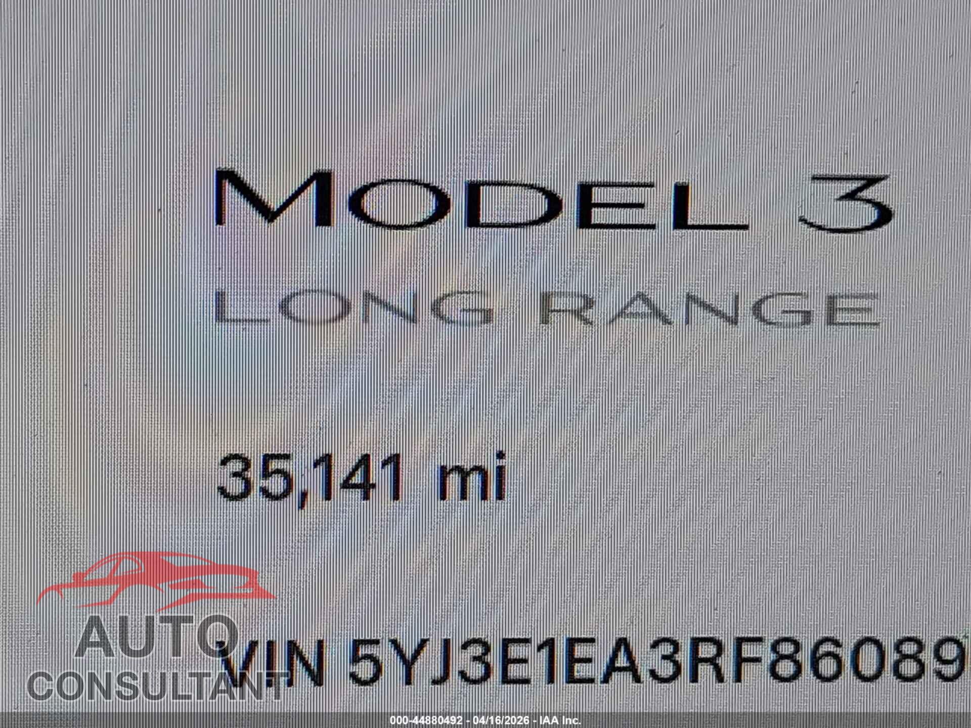 TESLA MODEL 3 2024 - 5YJ3E1EA3RF860897