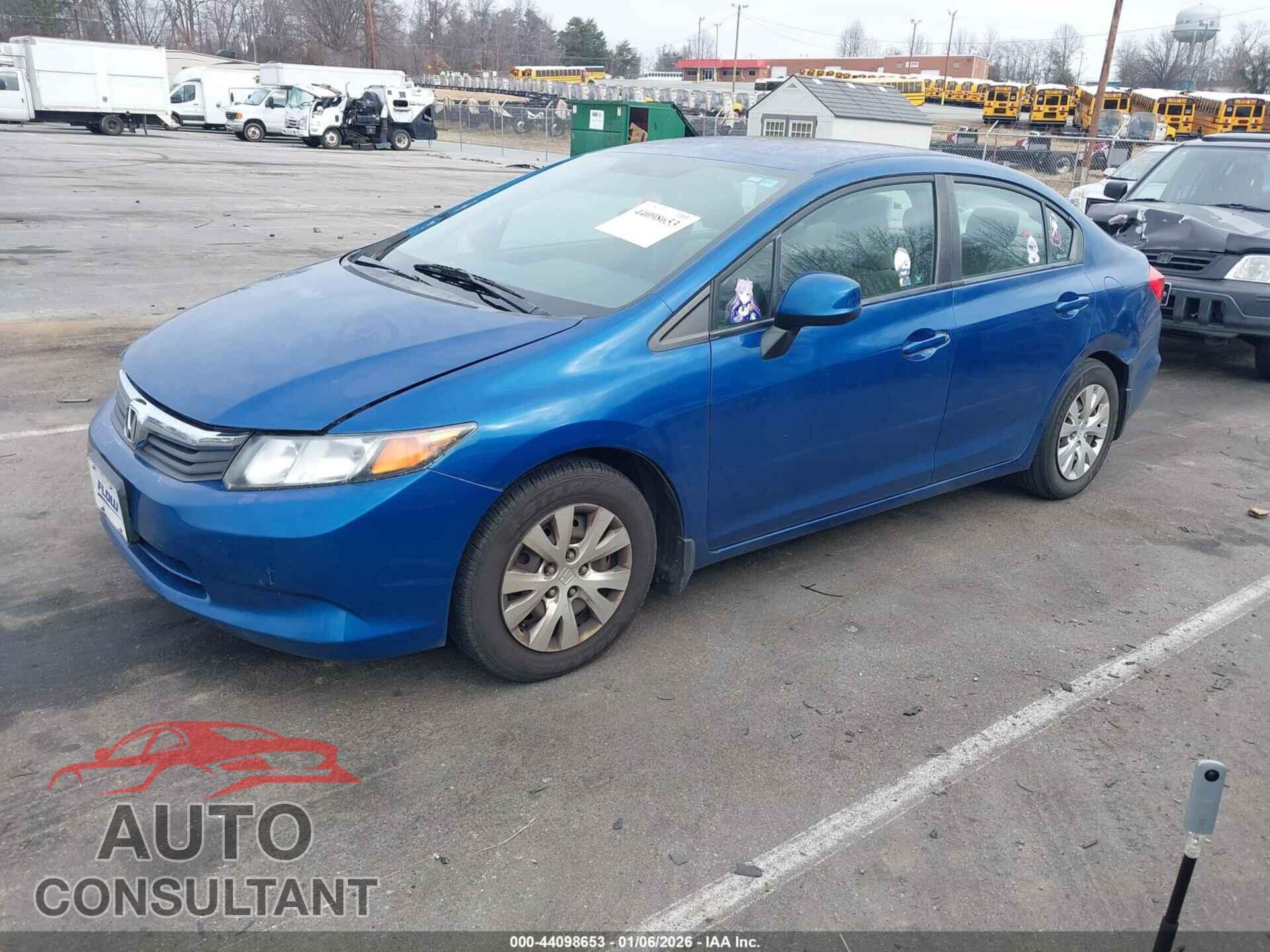 HONDA CIVIC 2012 - 19XFB2F50CE071147