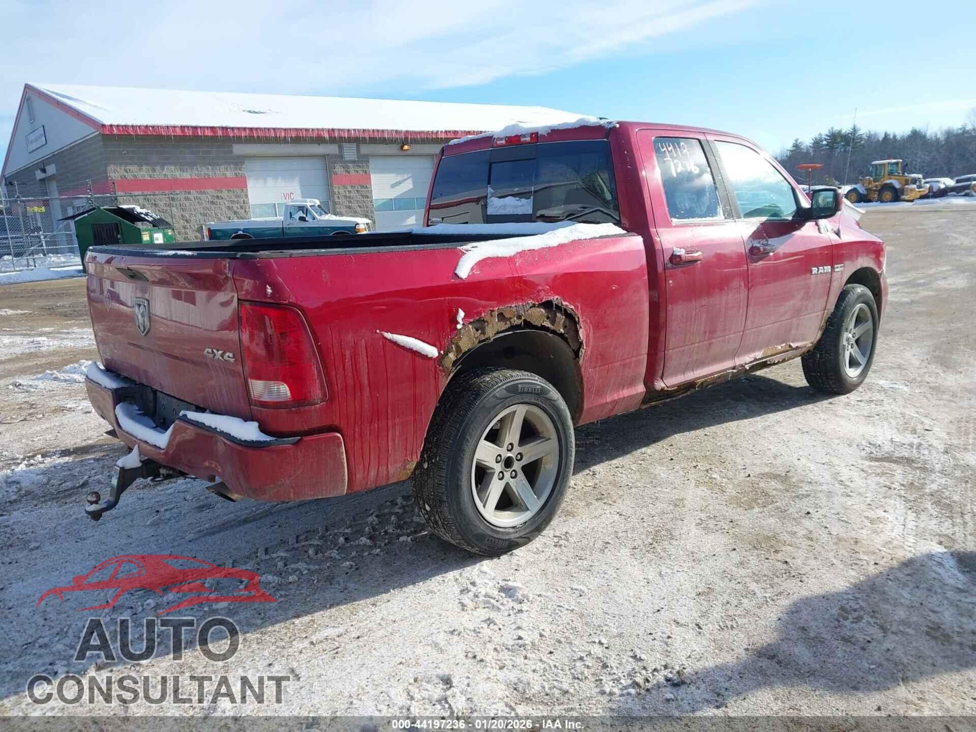DODGE RAM 1500 2010 - 1D7RV1GT9AS219971