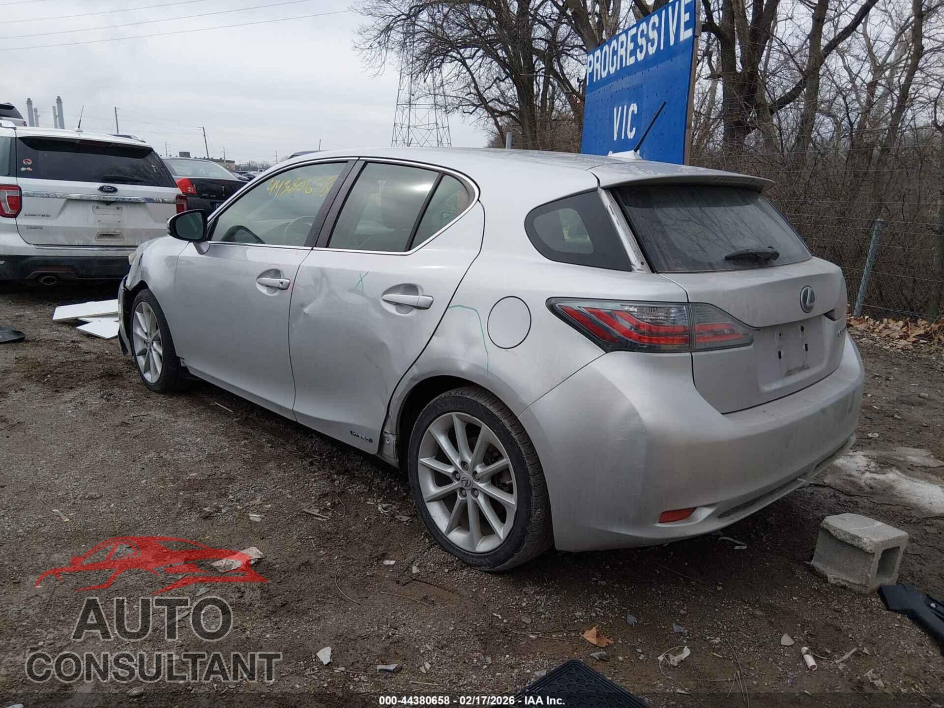 LEXUS CT 200H 2011 - JTHKD5BH9B2018354
