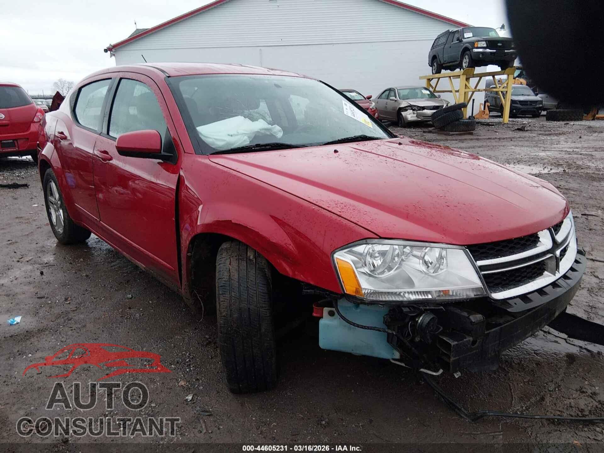 DODGE AVENGER 2012 - 1C3CDZCBXCN185561