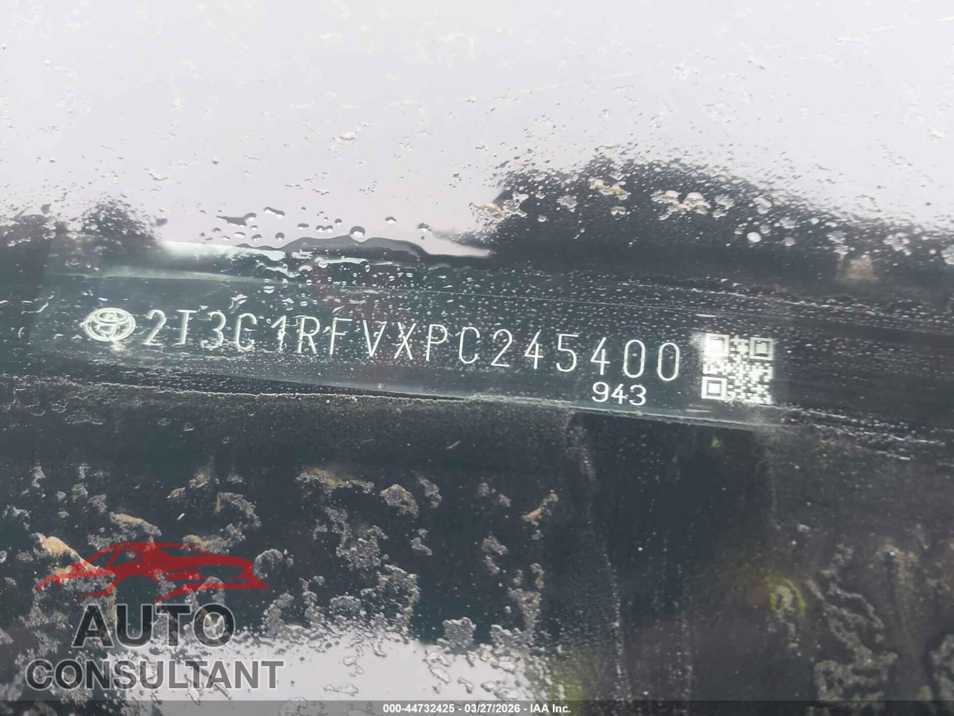 TOYOTA RAV4 2023 - 2T3C1RFVXPC245400