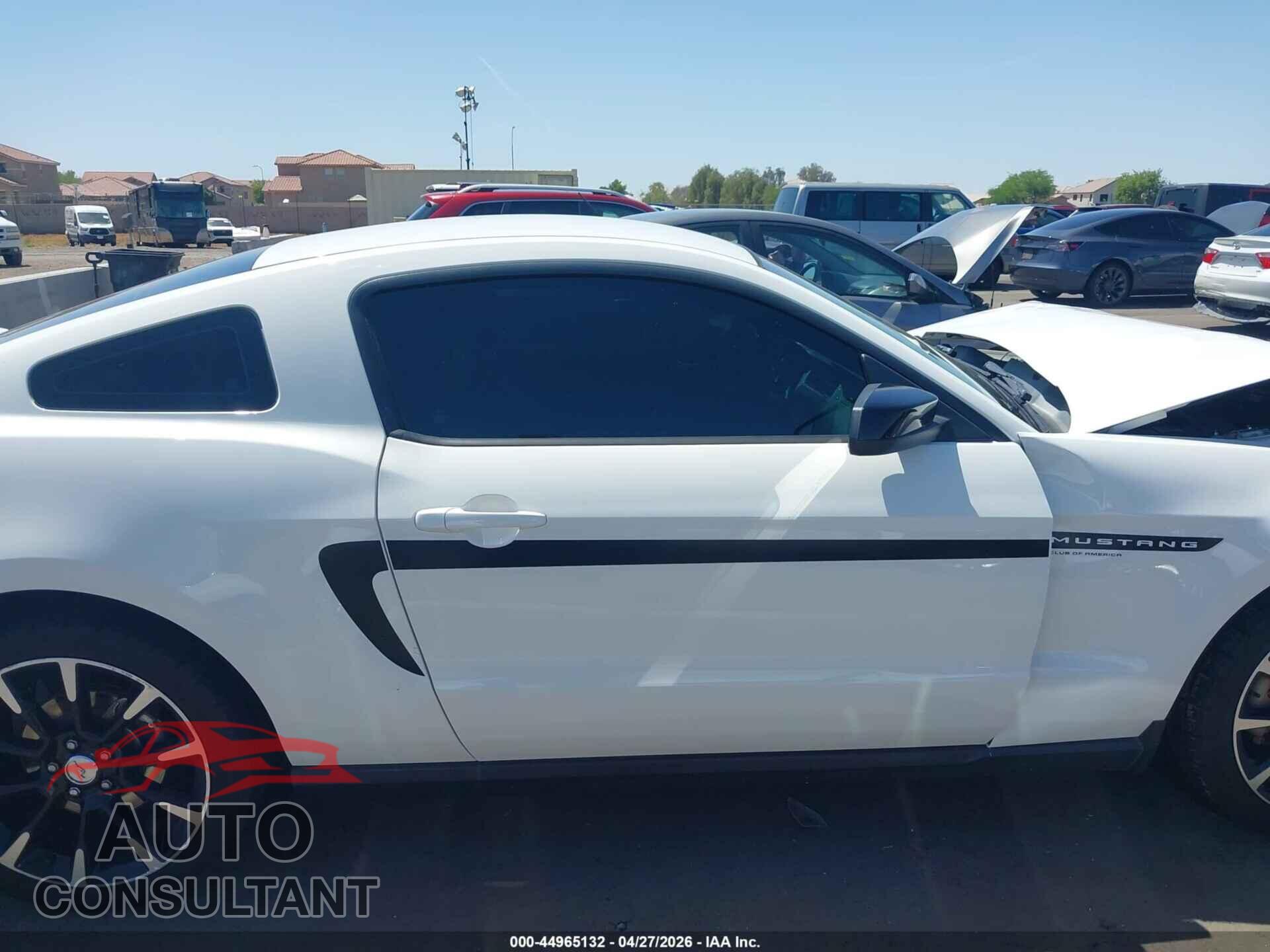 FORD MUSTANG 2012 - 1ZVBP8AM0C5243736