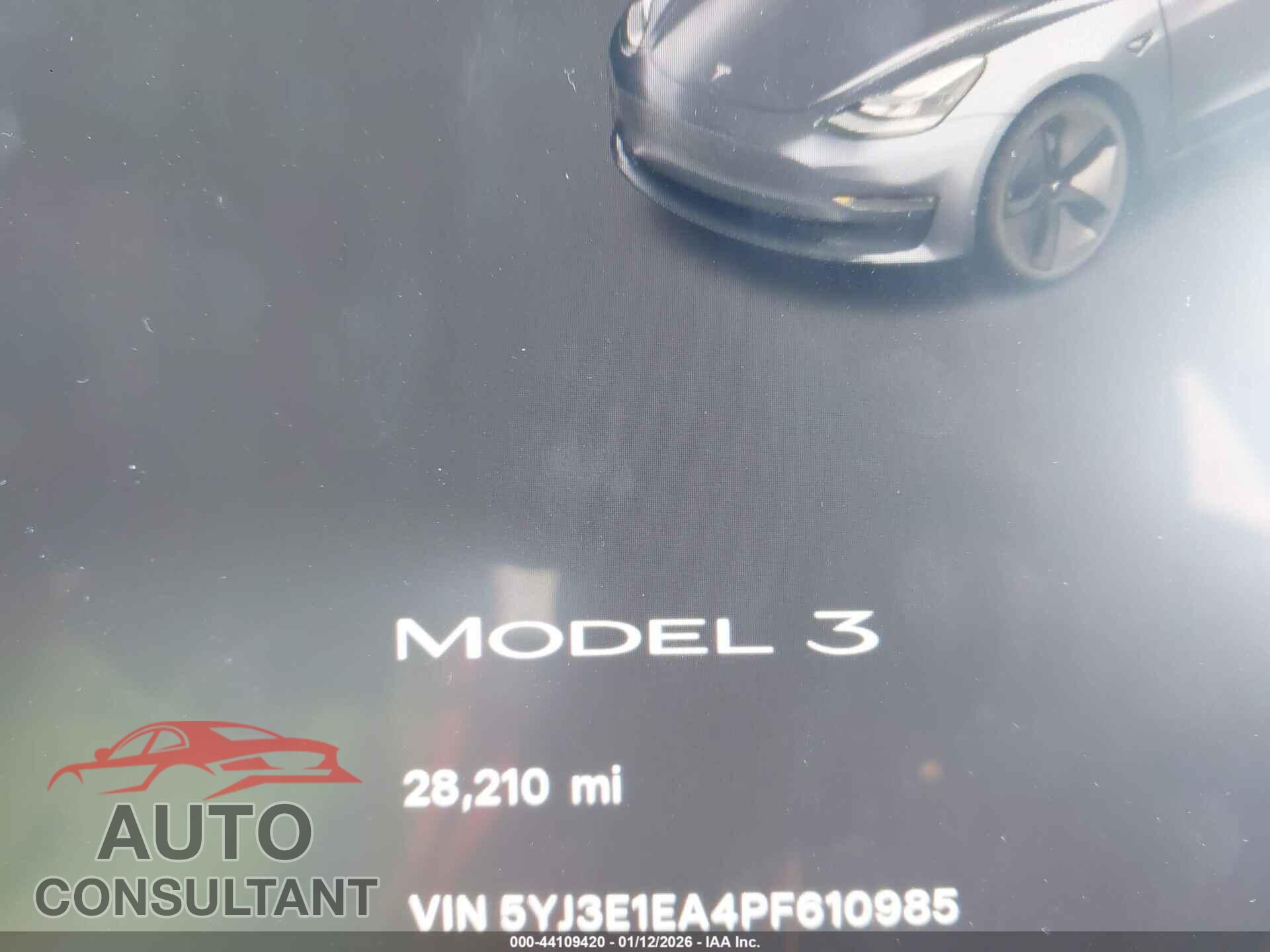 TESLA MODEL 3 2023 - 5YJ3E1EA4PF610985