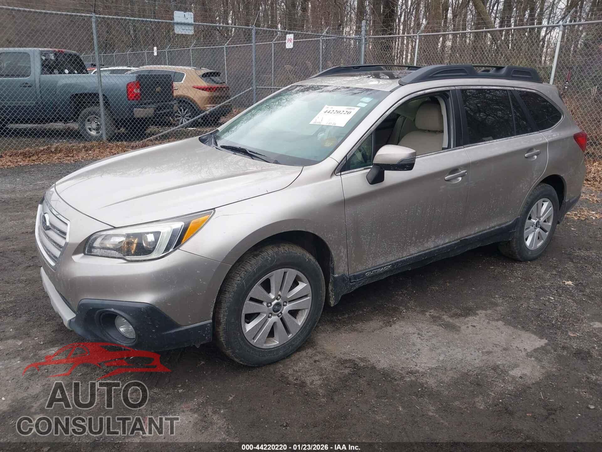 SUBARU OUTBACK 2016 - 4S4BSAHCXG3237901