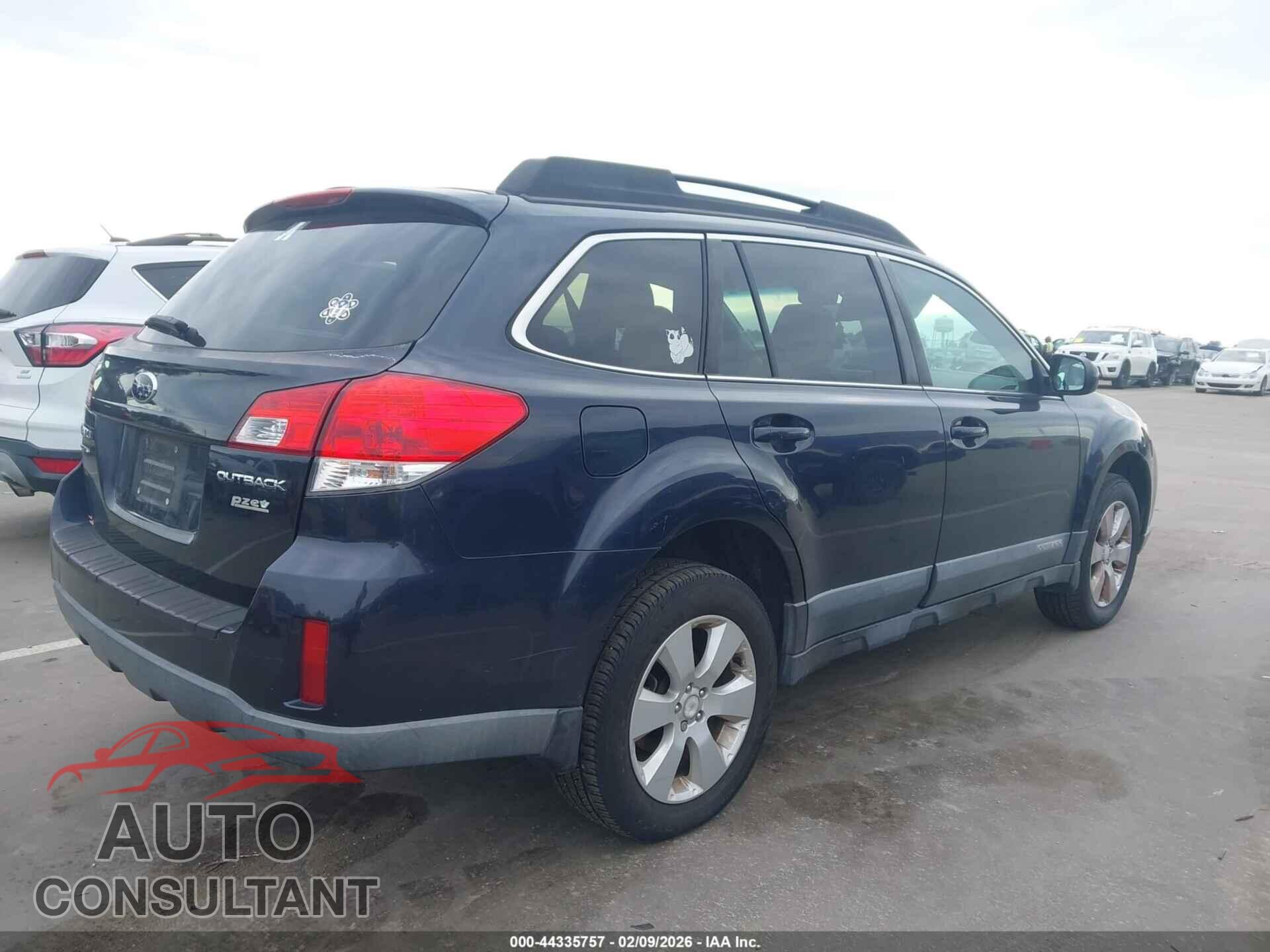 SUBARU OUTBACK 2012 - 4S4BRBCC7C3241441