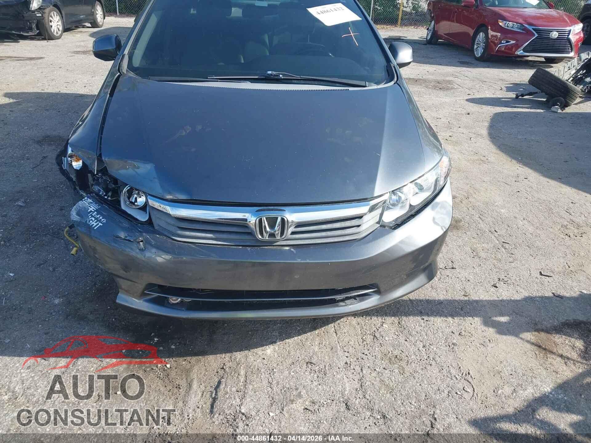 HONDA CIVIC 2012 - 19XFB2F52CE109557