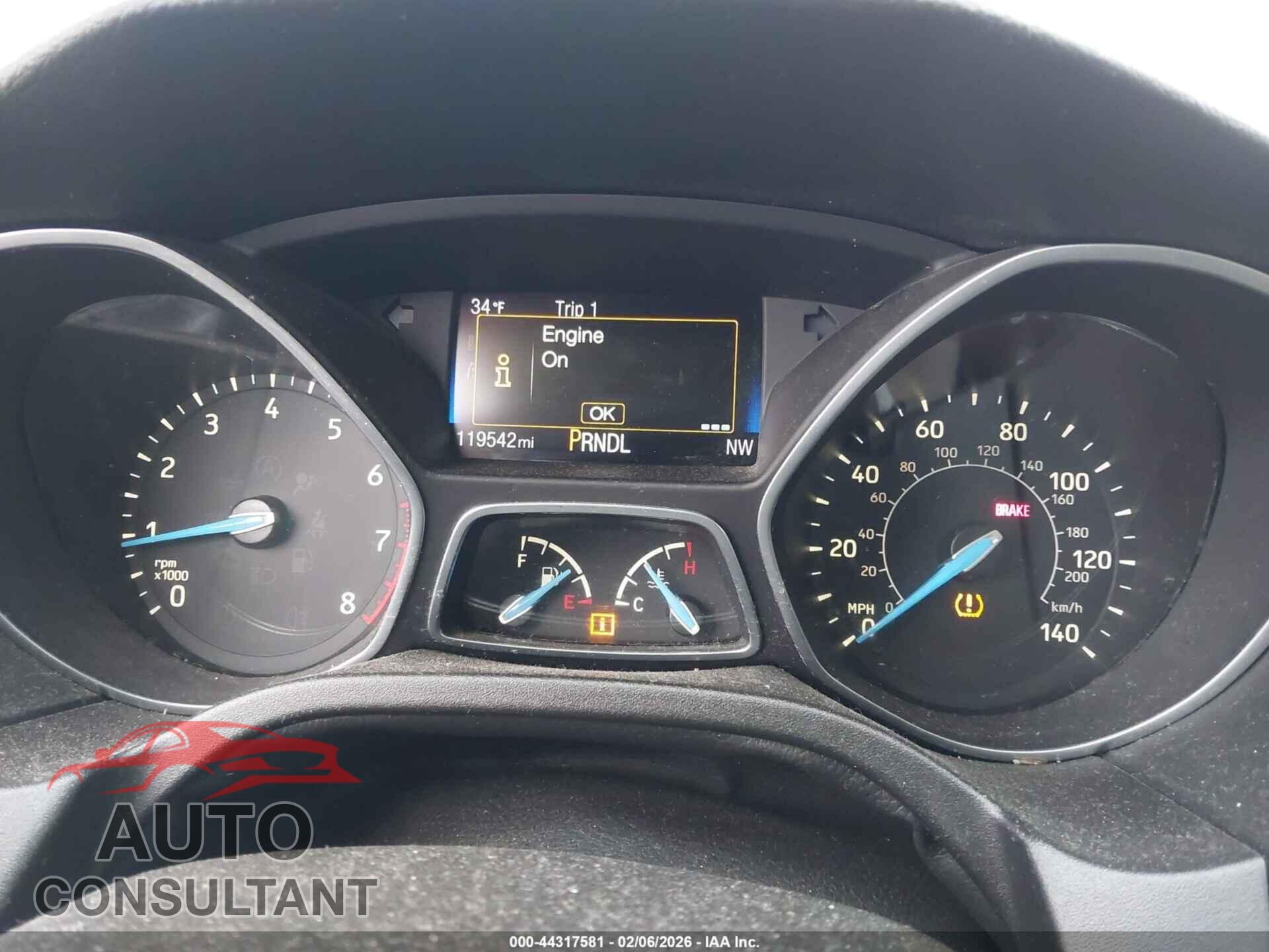 FORD FOCUS 2016 - 1FADP3K27GL389246