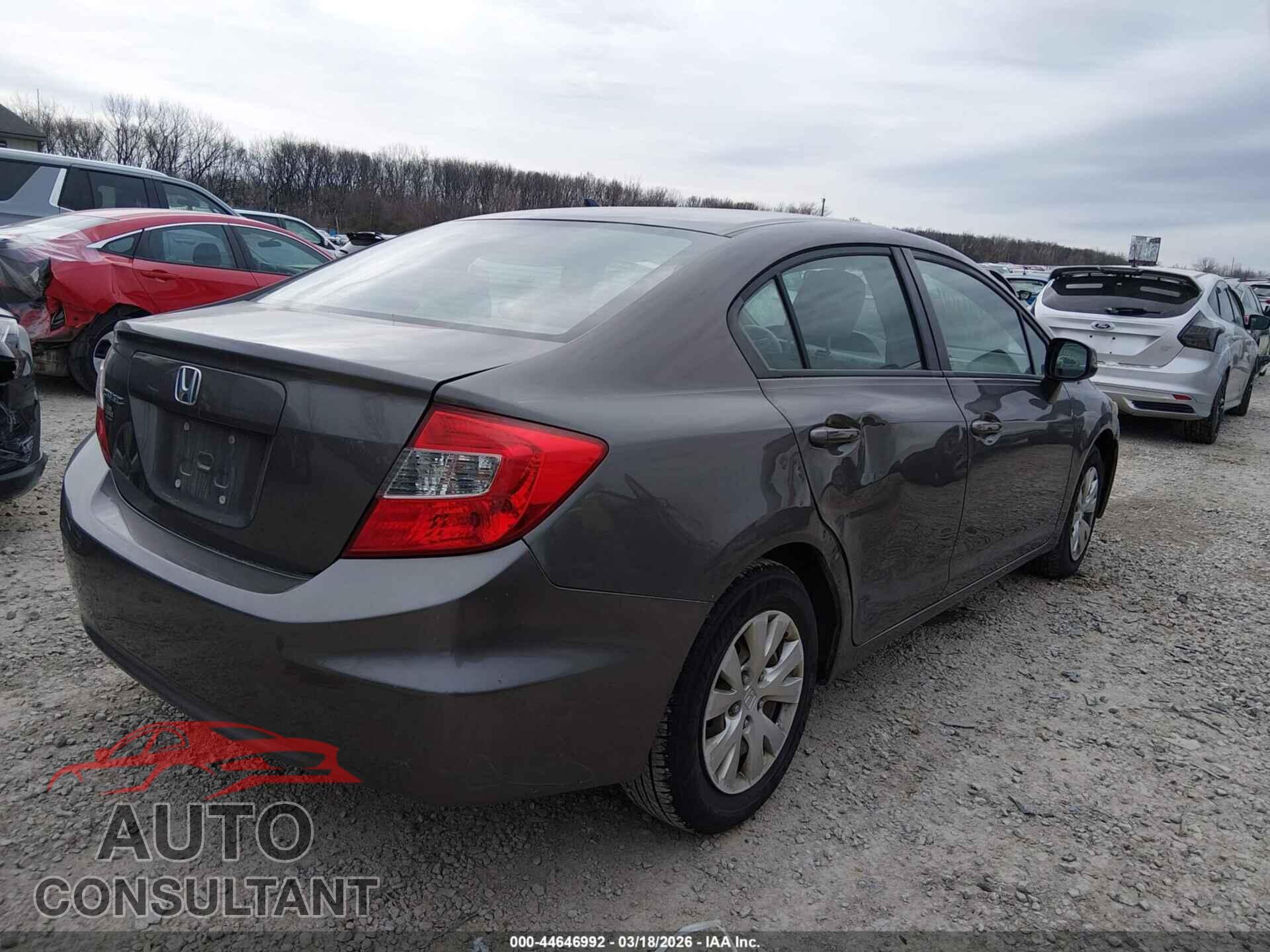 HONDA CIVIC 2012 - 19XFB2F58CE012217