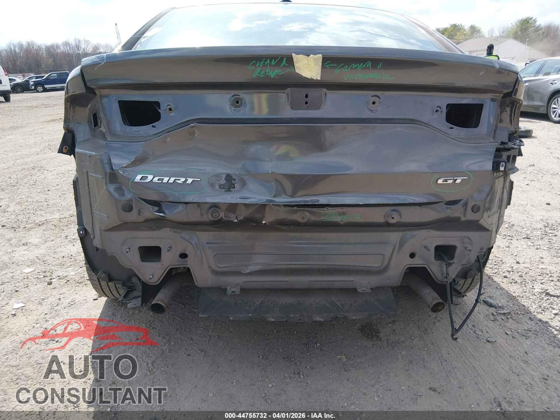 DODGE DART 2015 - 1C3CDFEB6FD362497