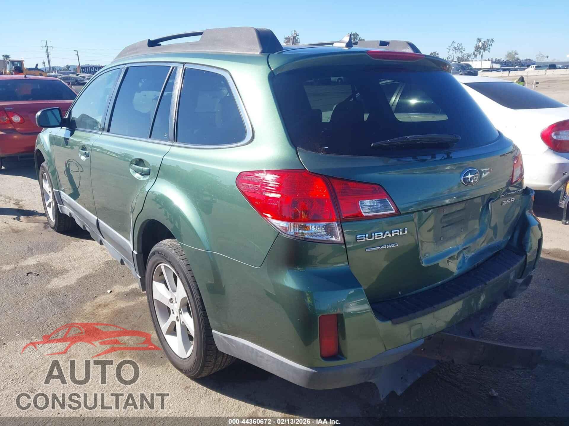 SUBARU OUTBACK 2013 - 4S4BRDLC1D2226033