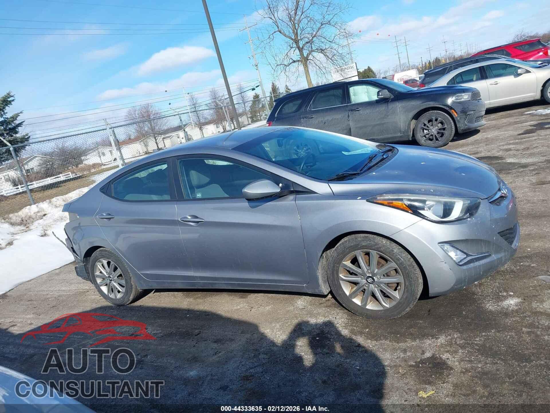HYUNDAI ELANTRA 2014 - KMHDH4AE3EU084774