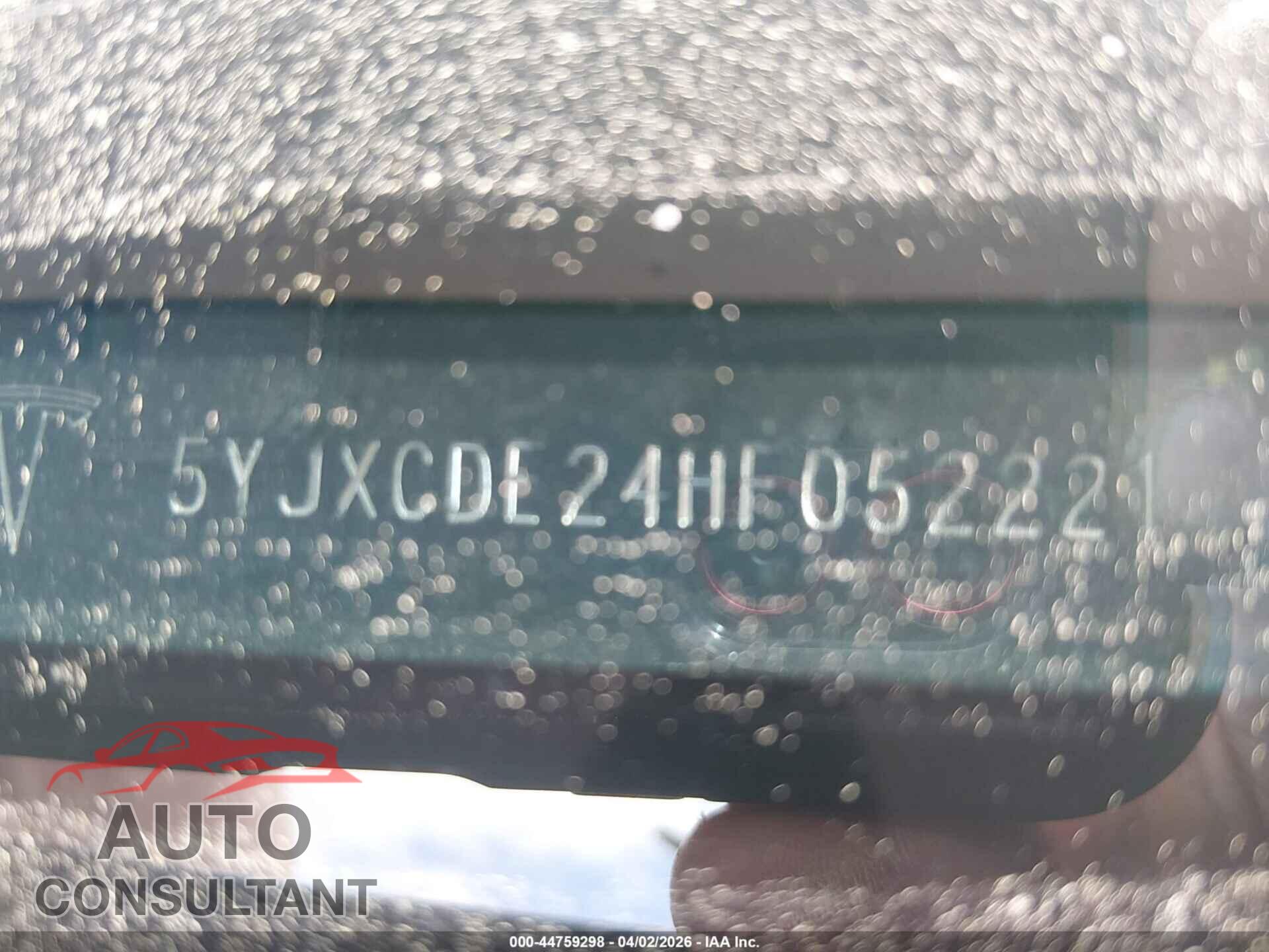TESLA MODEL X 2017 - 5YJXCDE24HF052221