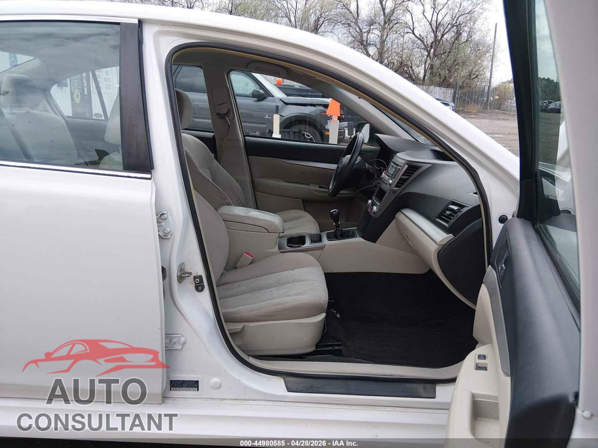 SUBARU LEGACY 2013 - 4S3BMAA64D1015400