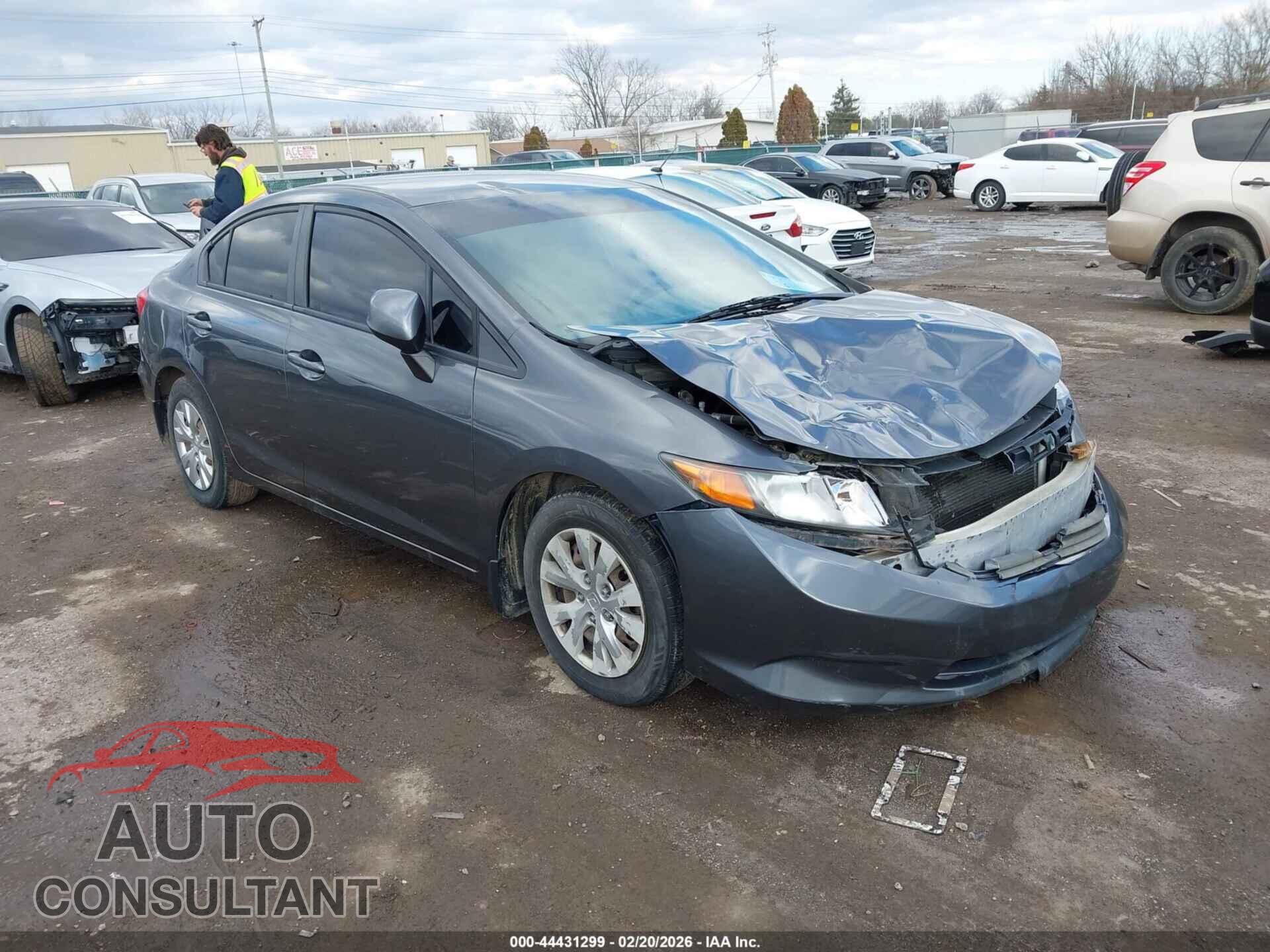 HONDA CIVIC 2012 - 19XFB2F52CE025786