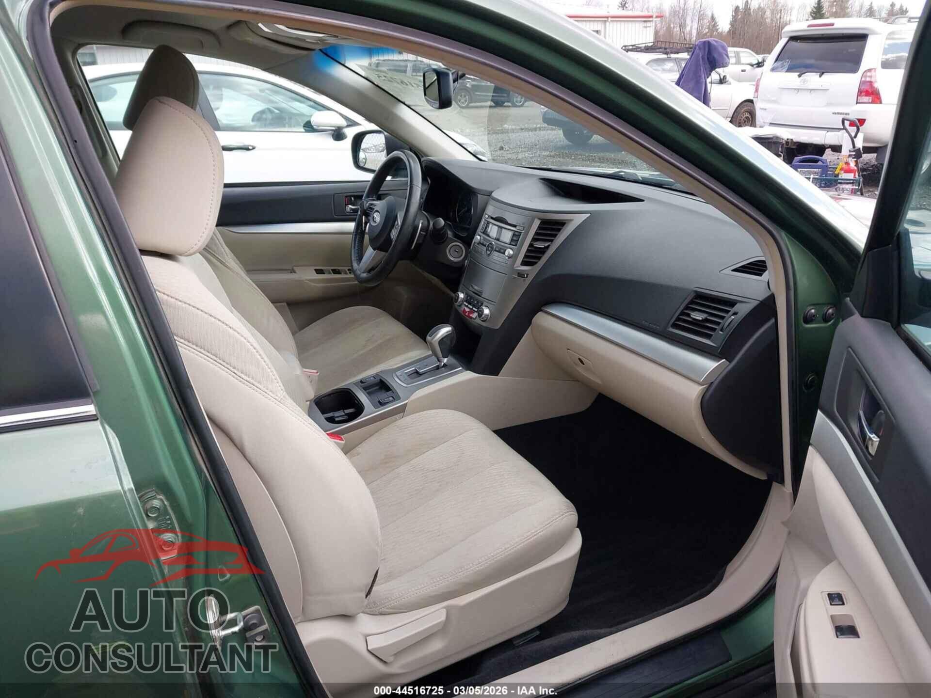 SUBARU OUTBACK 2011 - 4S4BRCCCXB3341697