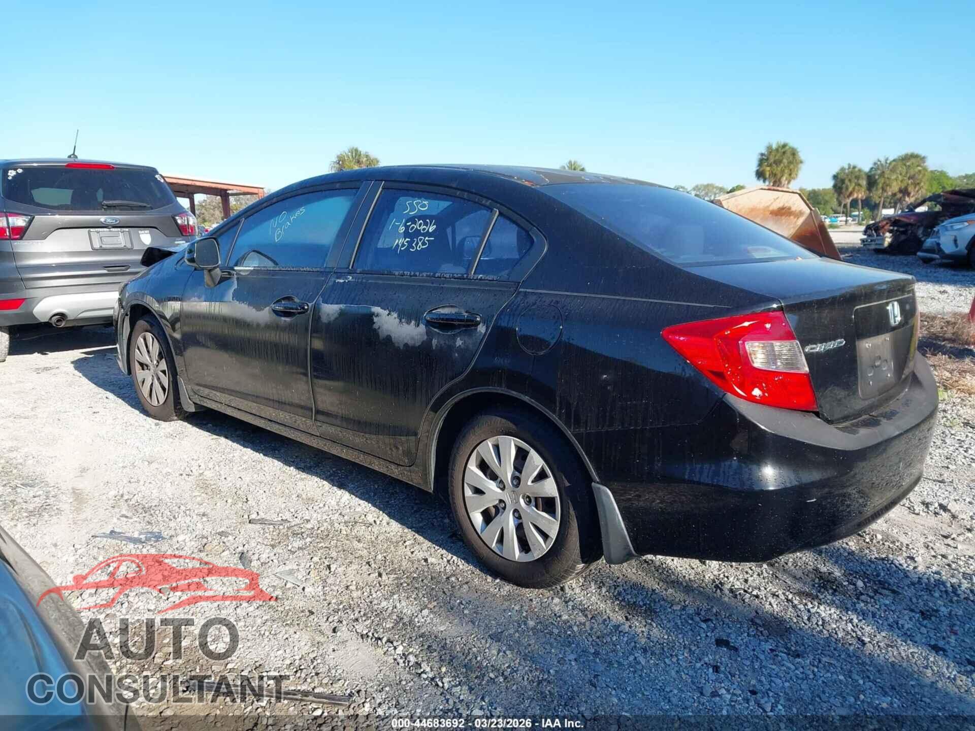 HONDA CIVIC 2012 - 2HGFB2F54CH564111