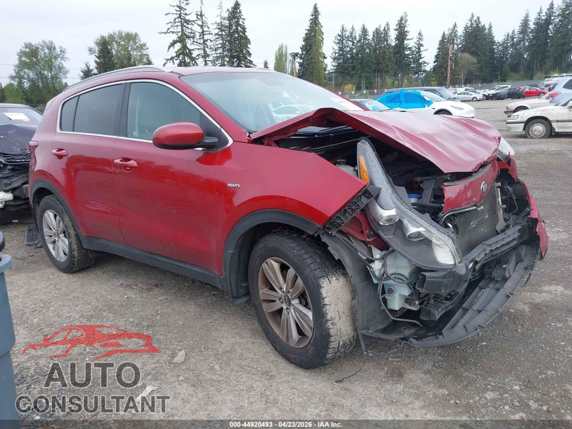KIA SPORTAGE 2018 - KNDPMCAC6J7362565