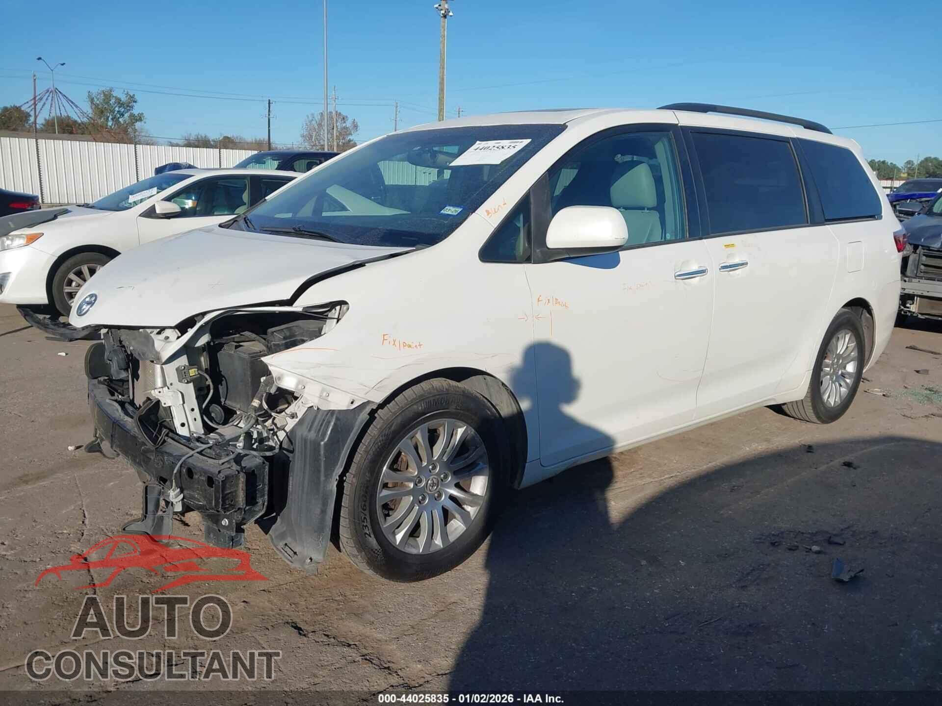 TOYOTA SIENNA 2017 - 5TDYZ3DC9HS865329