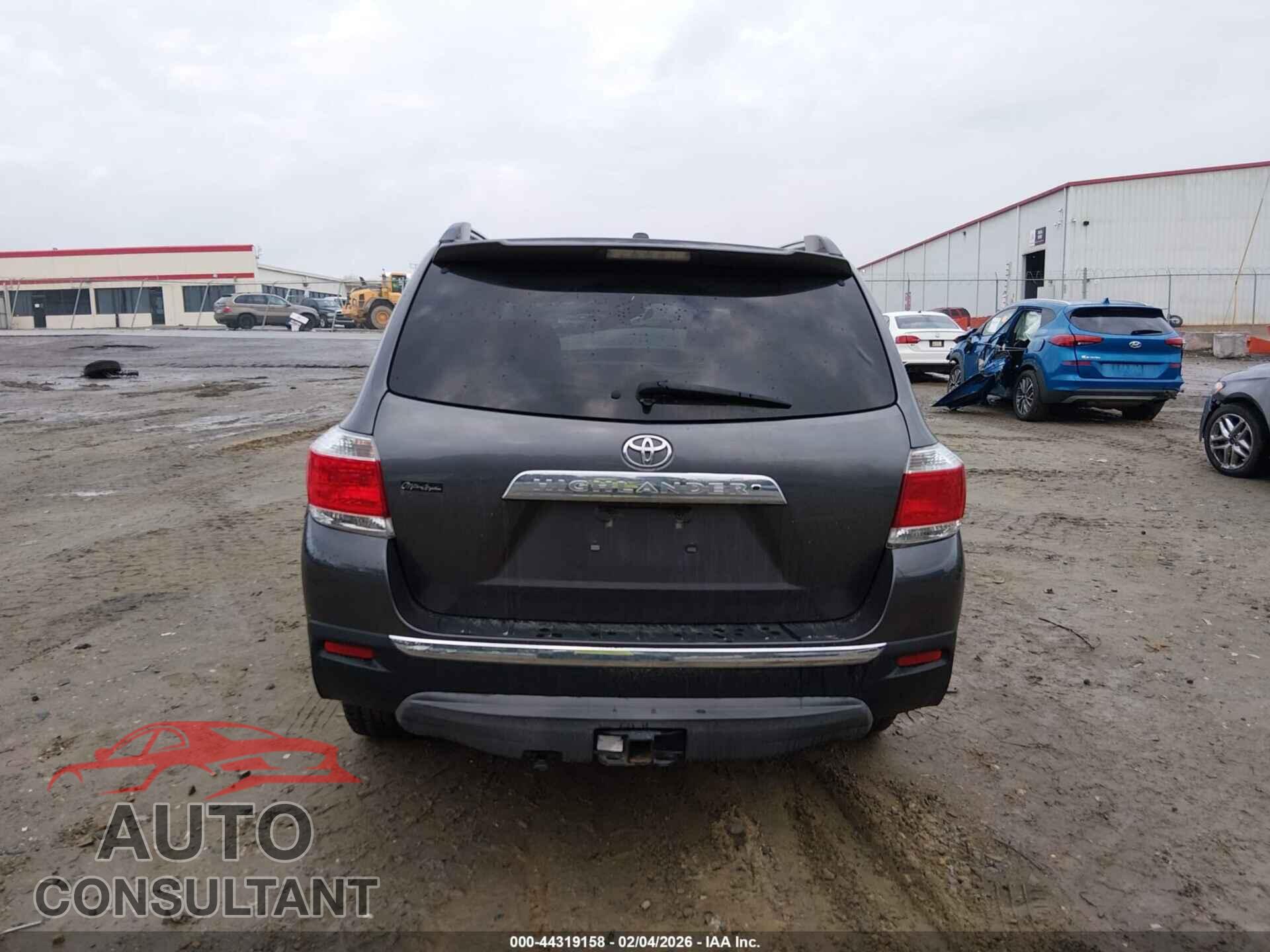 TOYOTA HIGHLANDER 2012 - 5TDYK3EH8CS082364
