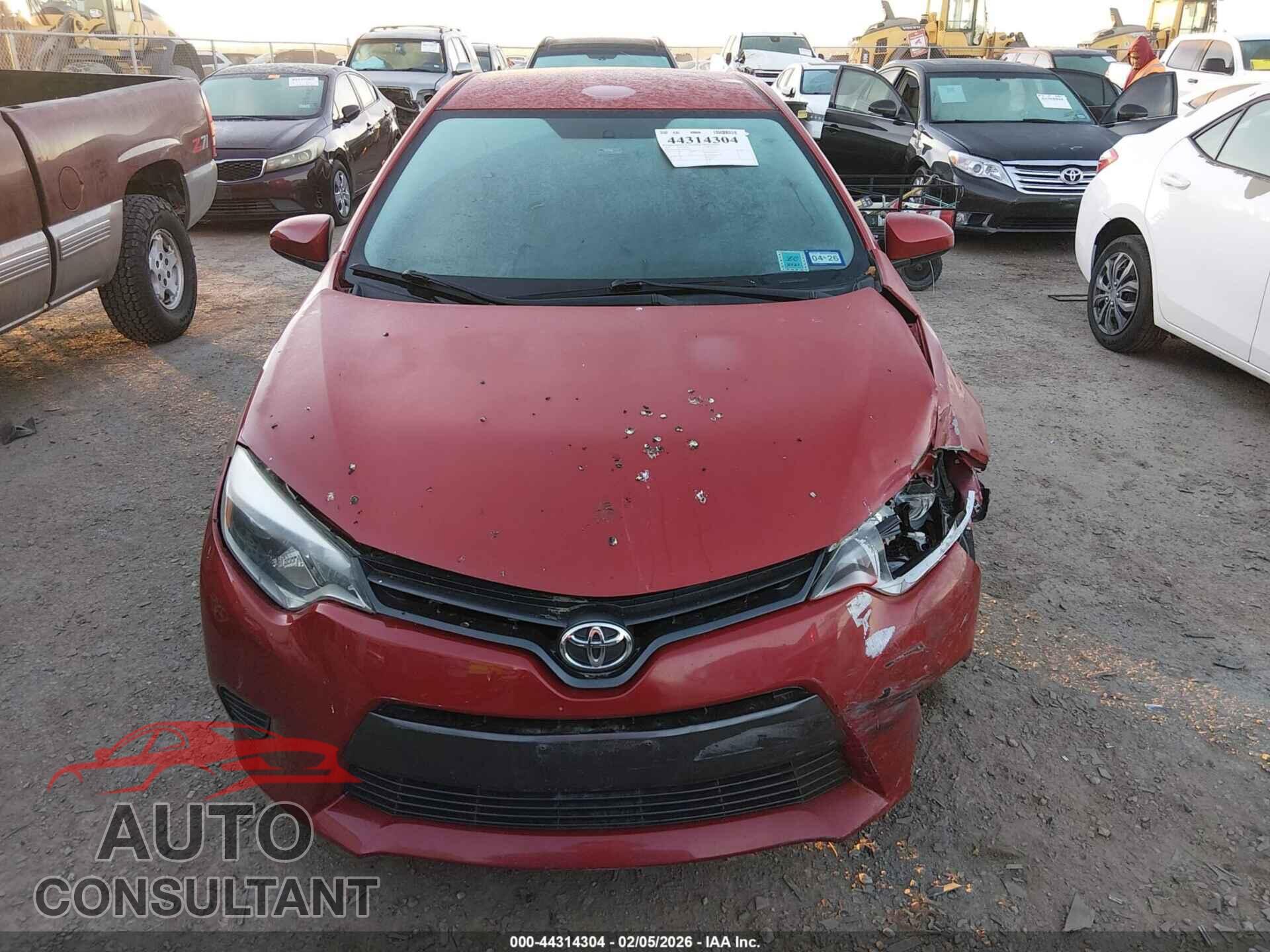TOYOTA COROLLA 2016 - 5YFBURHE1GP487419