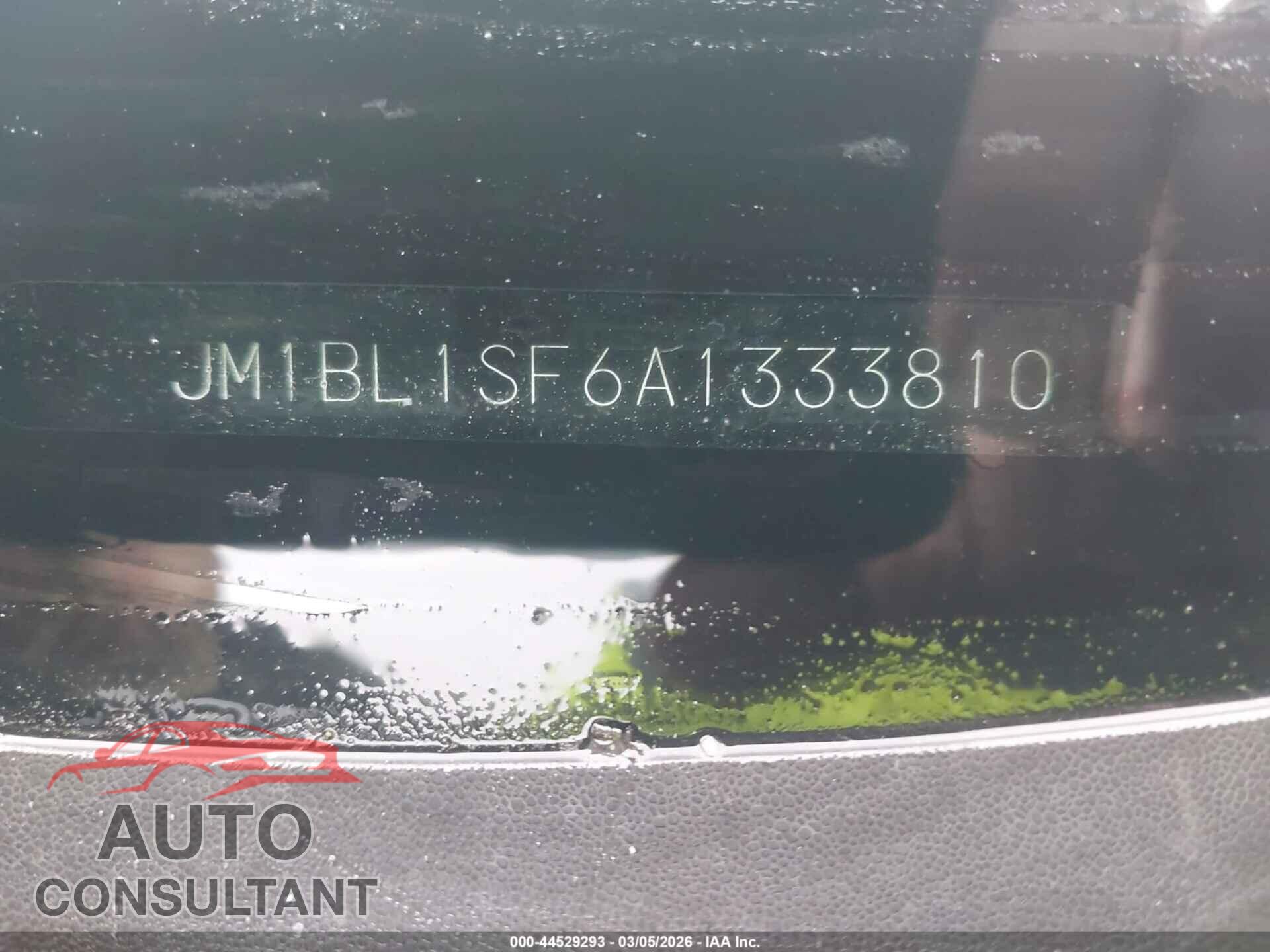 MAZDA MAZDA3 2010 - JM1BL1SF6A1333810