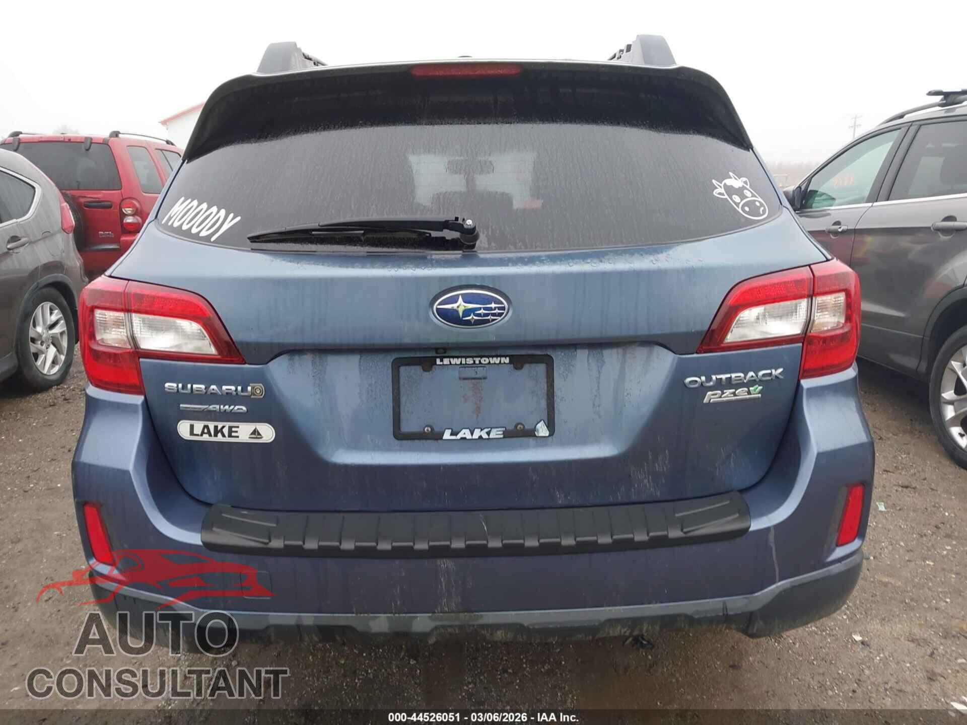 SUBARU OUTBACK 2015 - 4S4BSAEC5F3314600