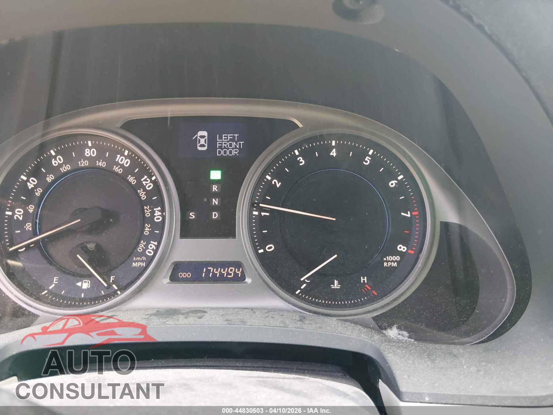 LEXUS IS 250 2010 - JTHBF5C25A5110532
