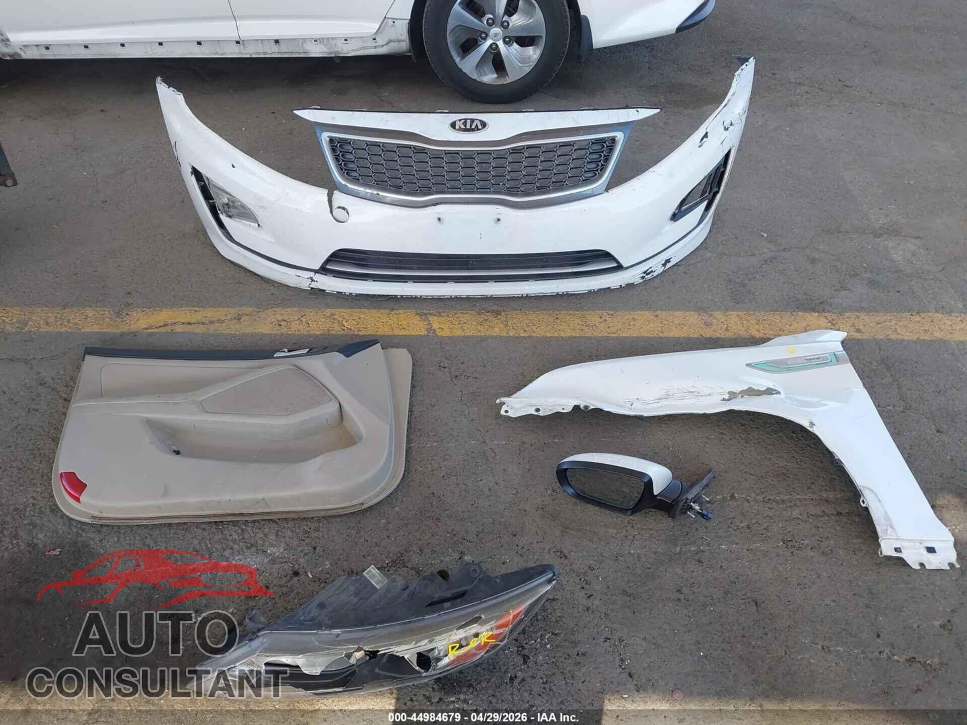 KIA OPTIMA HYBRID 2015 - KNAGM4AD6F5079596