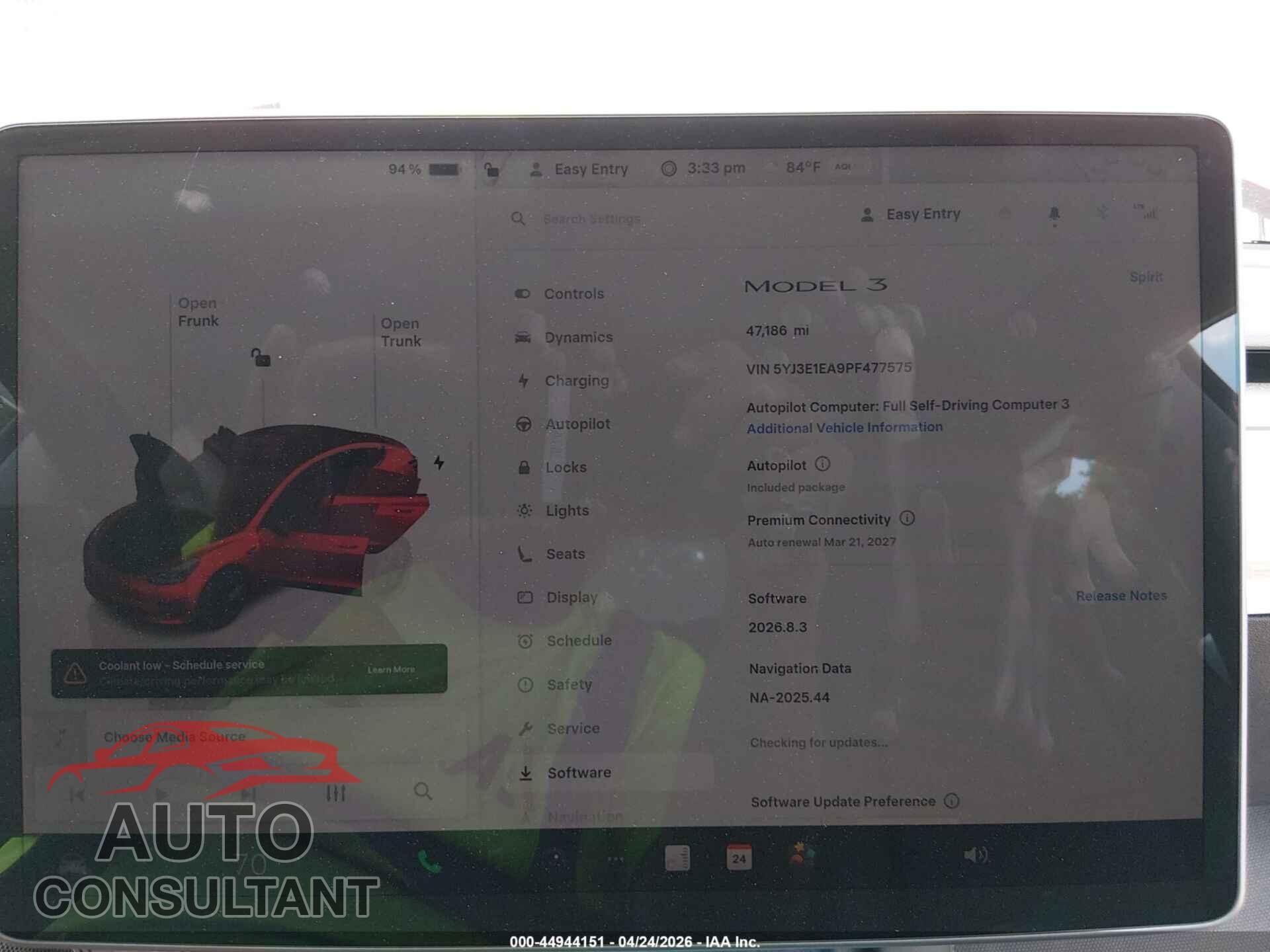 TESLA MODEL 3 2023 - 5YJ3E1EA9PF477575
