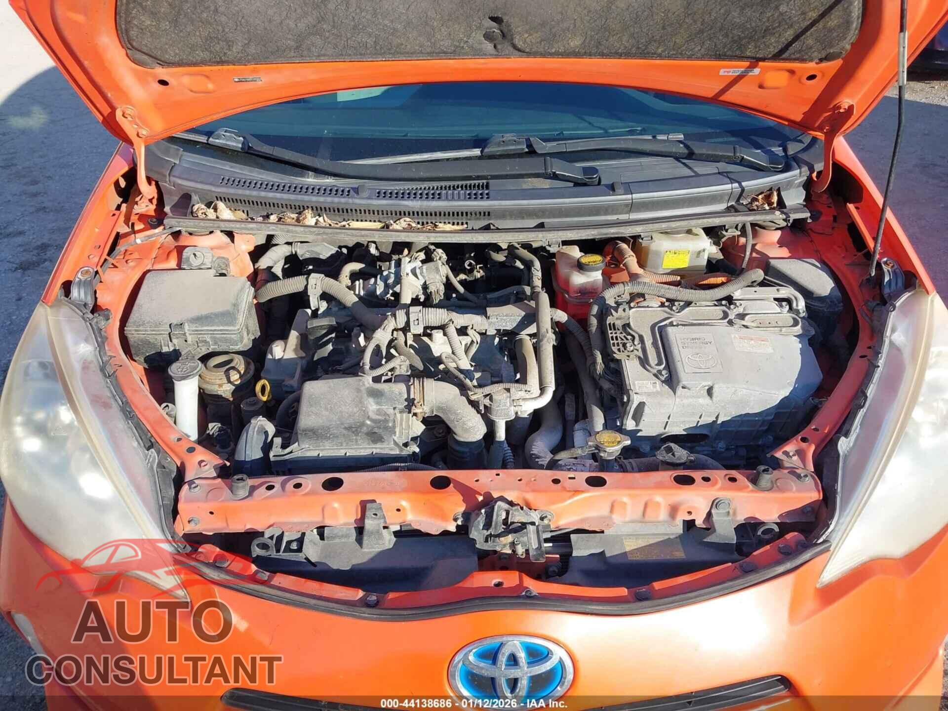 TOYOTA PRIUS C 2012 - JTDKDTB30C1022424