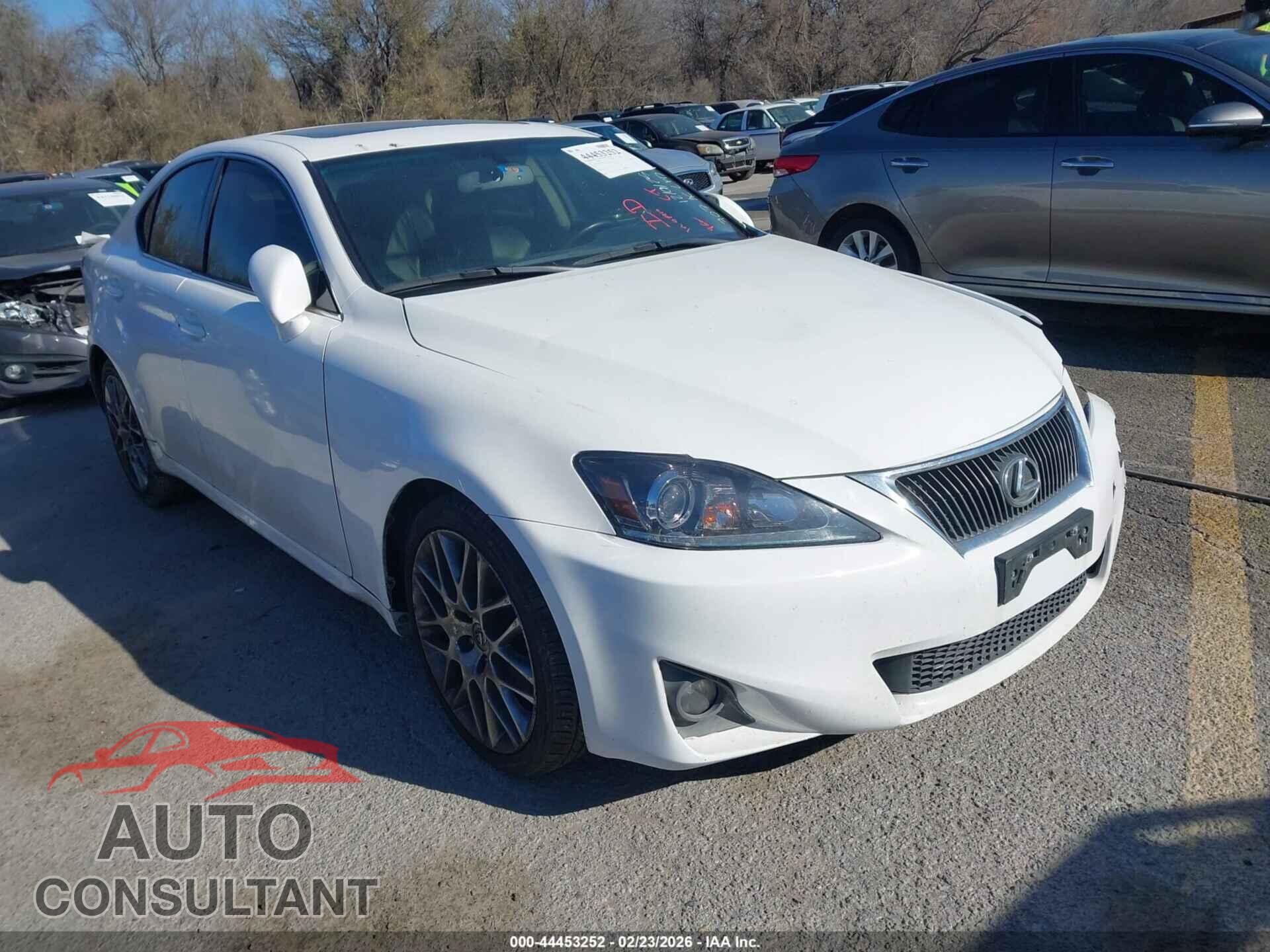 LEXUS IS 250 2012 - JTHBF5C21C5184419