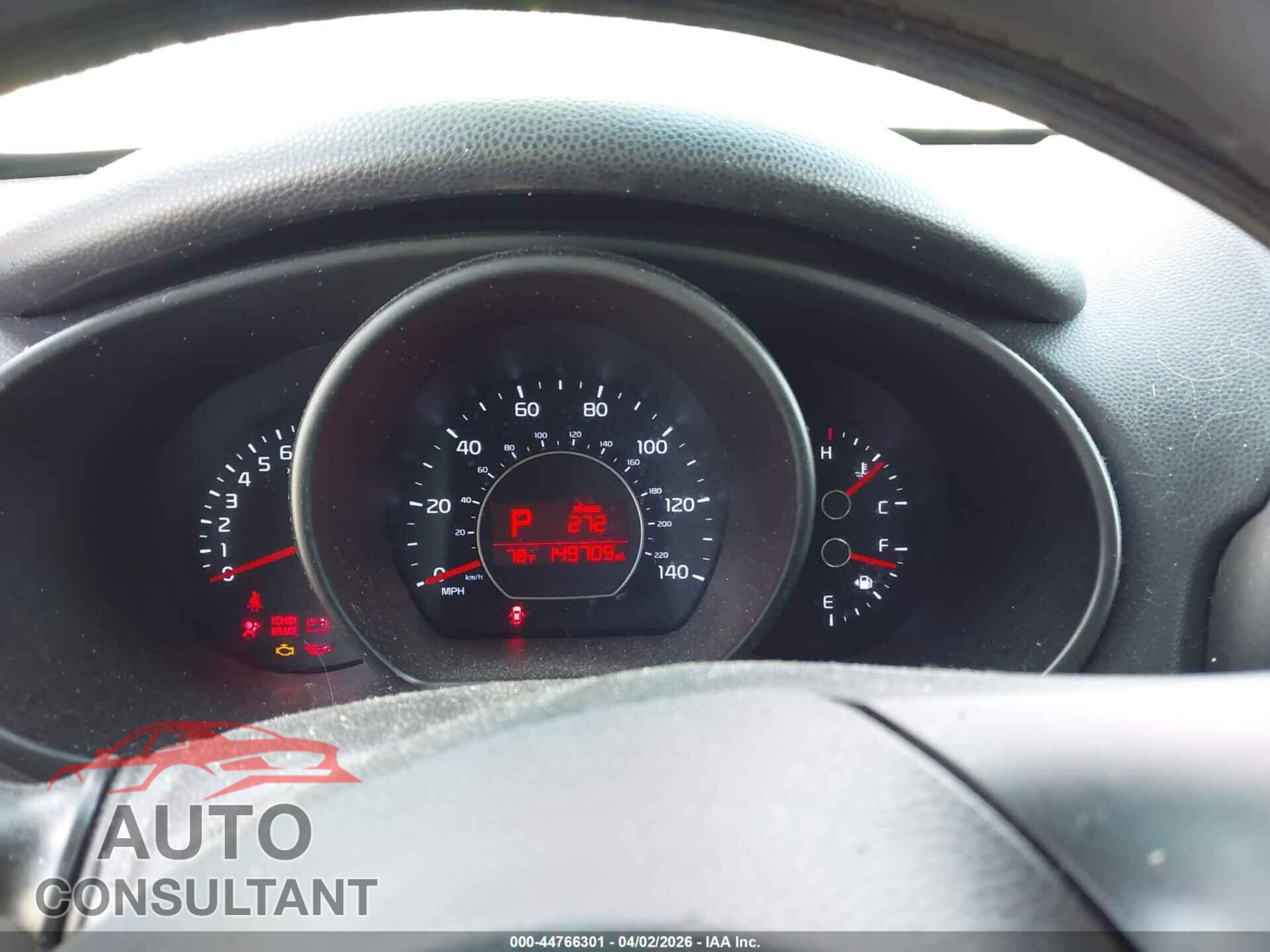 KIA SOUL 2017 - KNDJP3A54H7444657