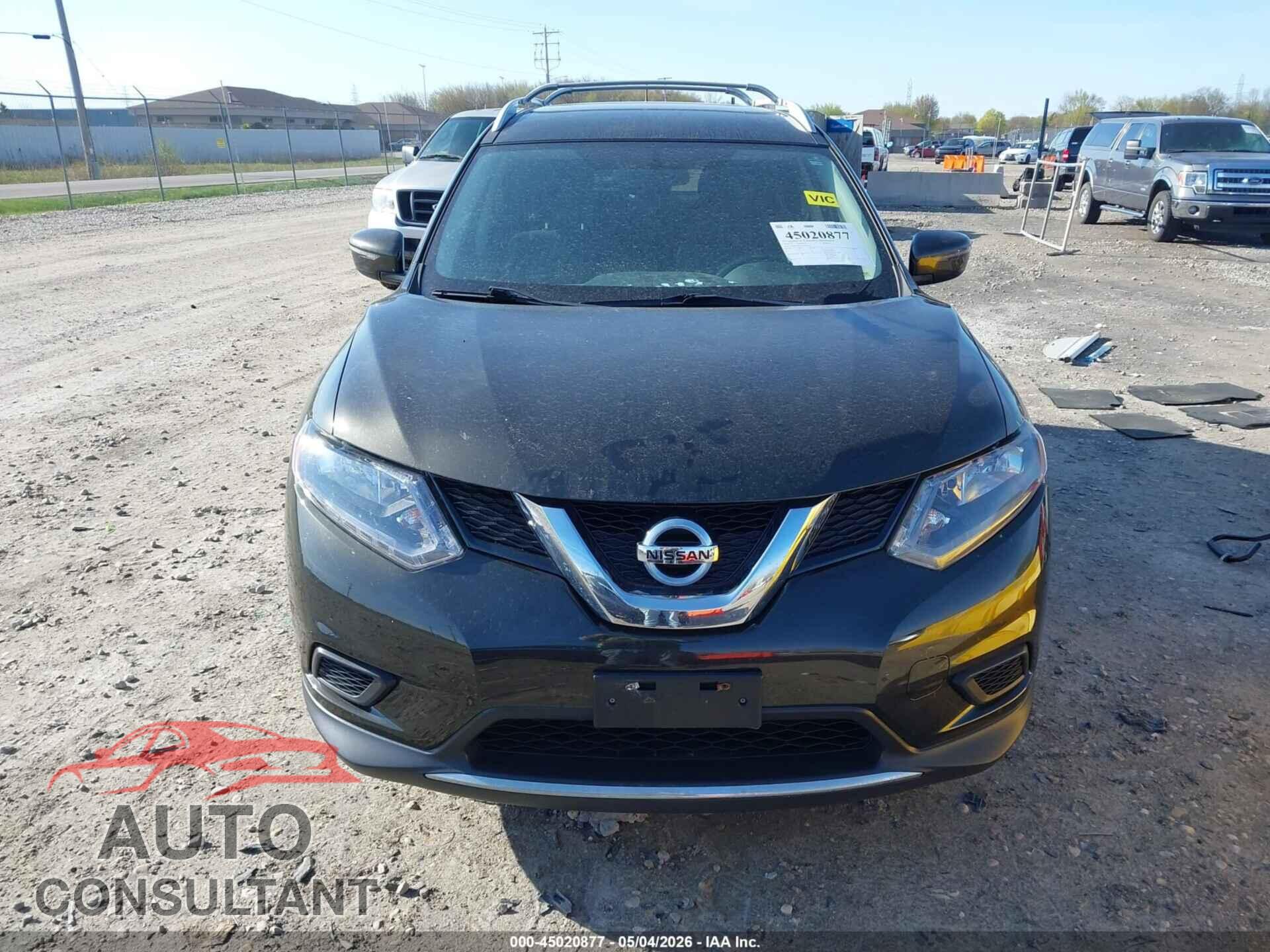 NISSAN ROGUE 2016 - KNMAT2MV7GP736254