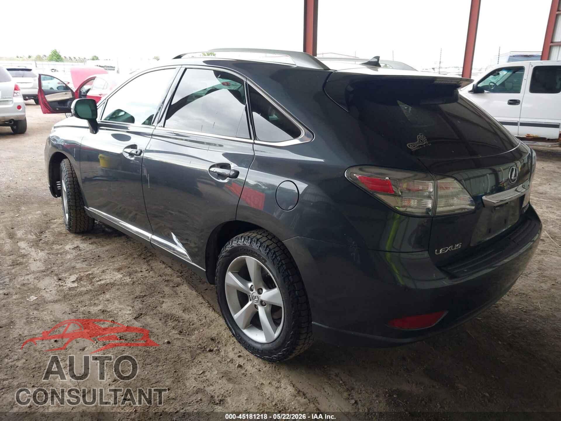 LEXUS RX 350 2010 - 2T2BK1BA7AC011482