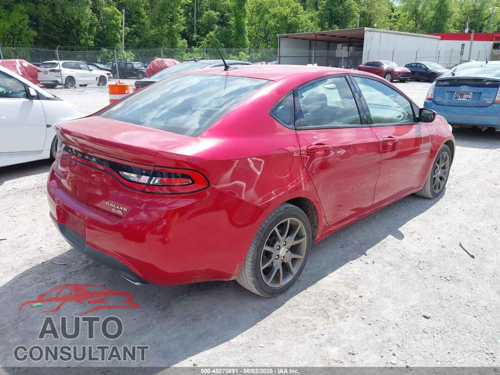 DODGE DART 2014 - 1C3CDFBB4ED903517