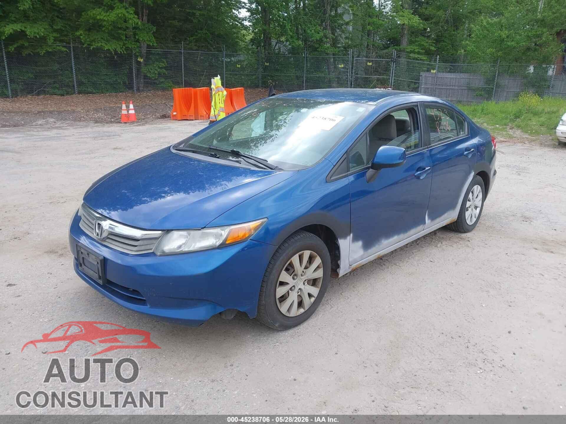 HONDA CIVIC 2012 - 2HGFB2F51CH538050
