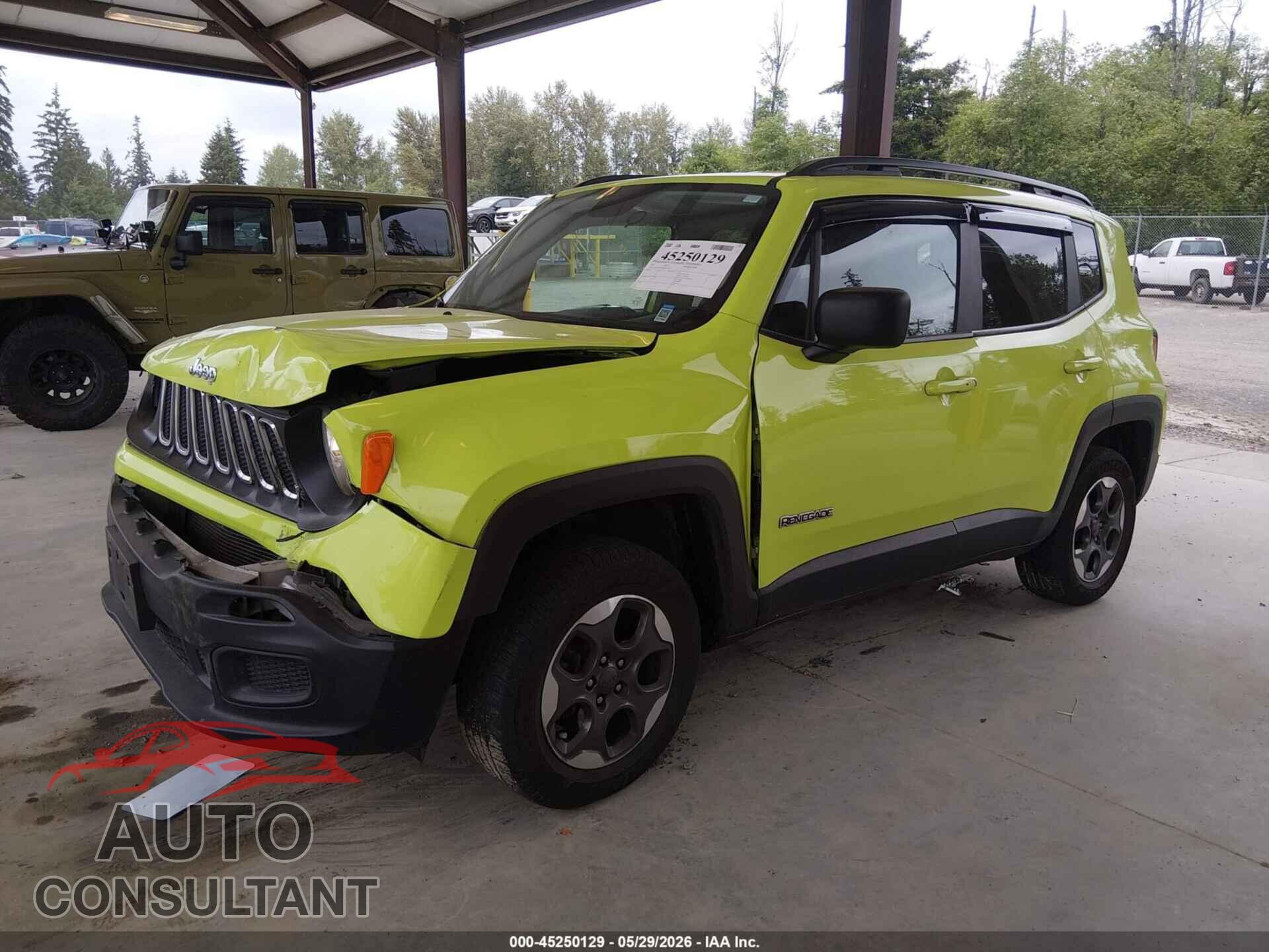 JEEP RENEGADE 2017 - ZACCJBAB7HPG05967