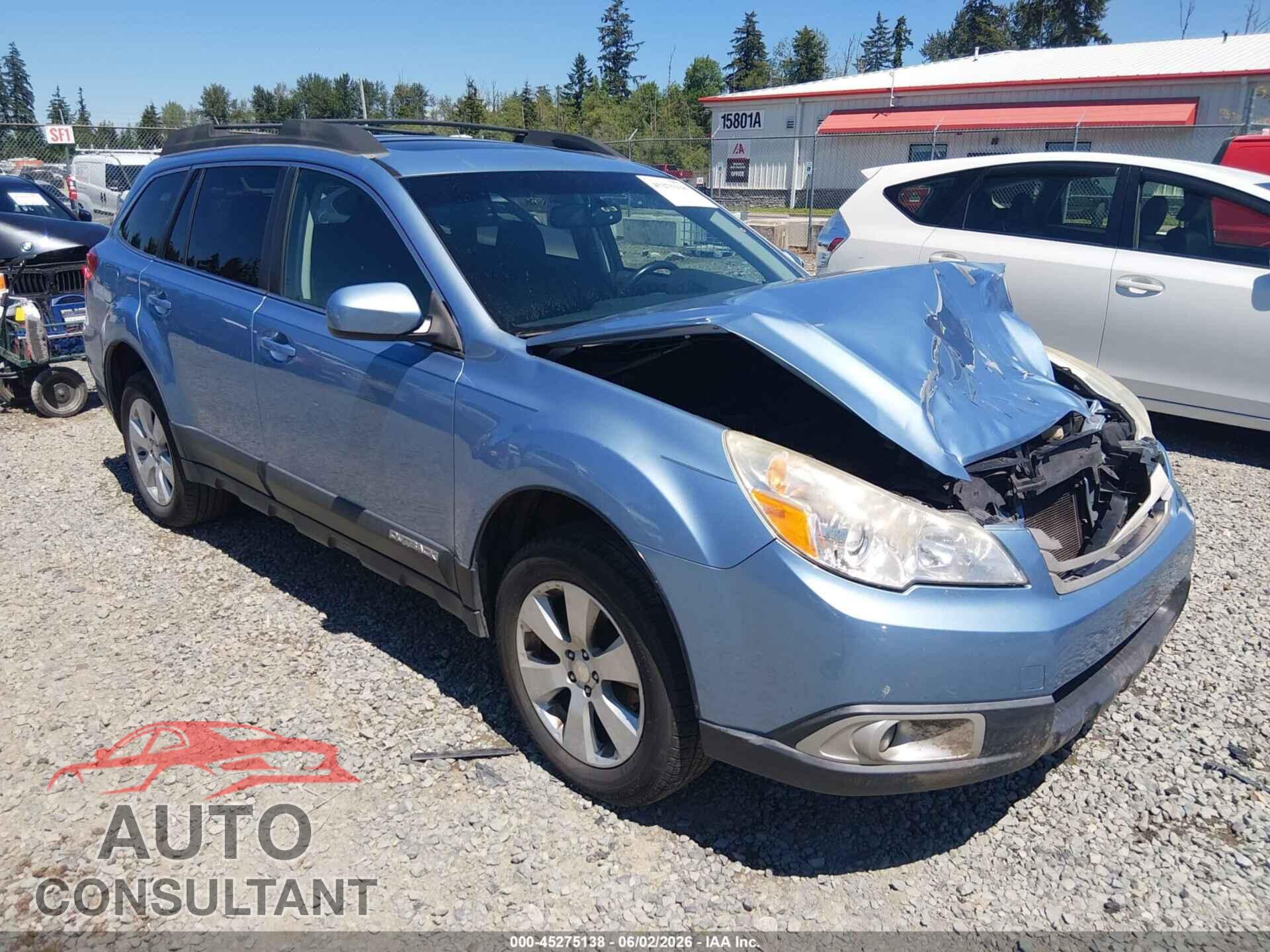 SUBARU OUTBACK 2012 - 4S4BRBGC7C3210152