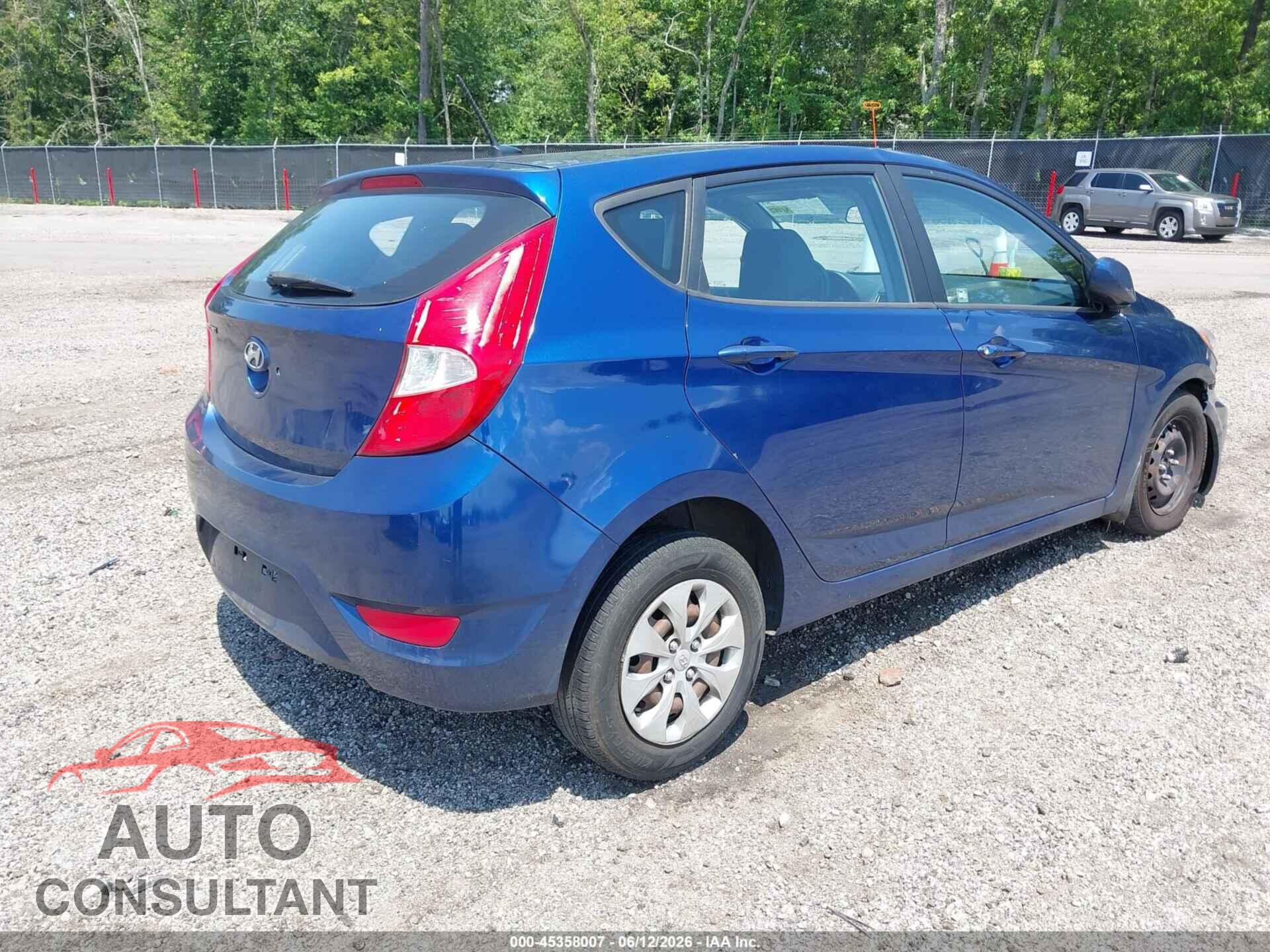 HYUNDAI ACCENT 2015 - KMHCT5AE4FU232156