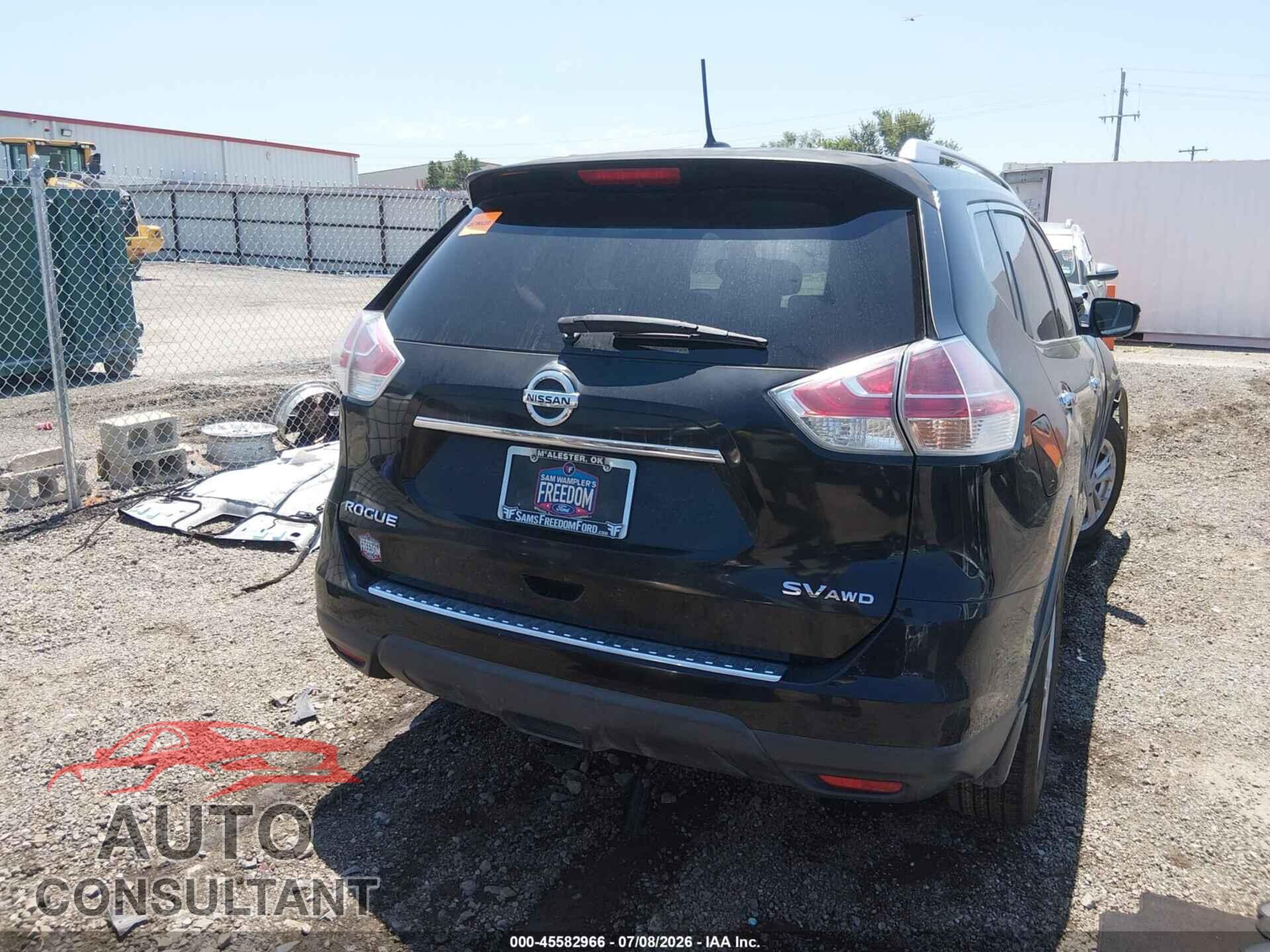 NISSAN ROGUE 2015 - KNMAT2MV3FP554159