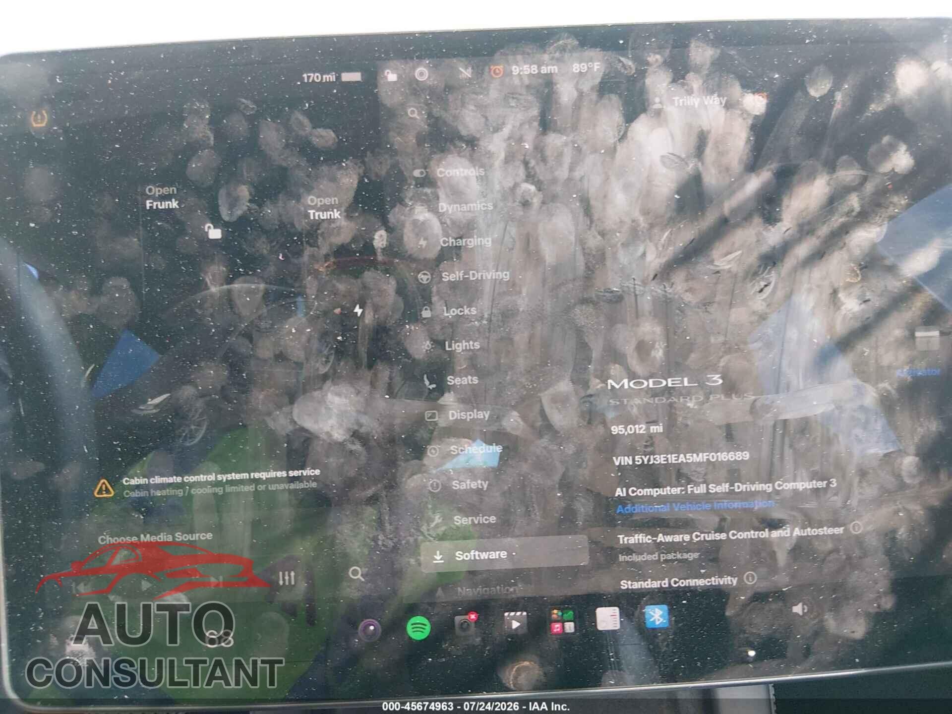 TESLA MODEL 3 2021 - 5YJ3E1EA5MF016689