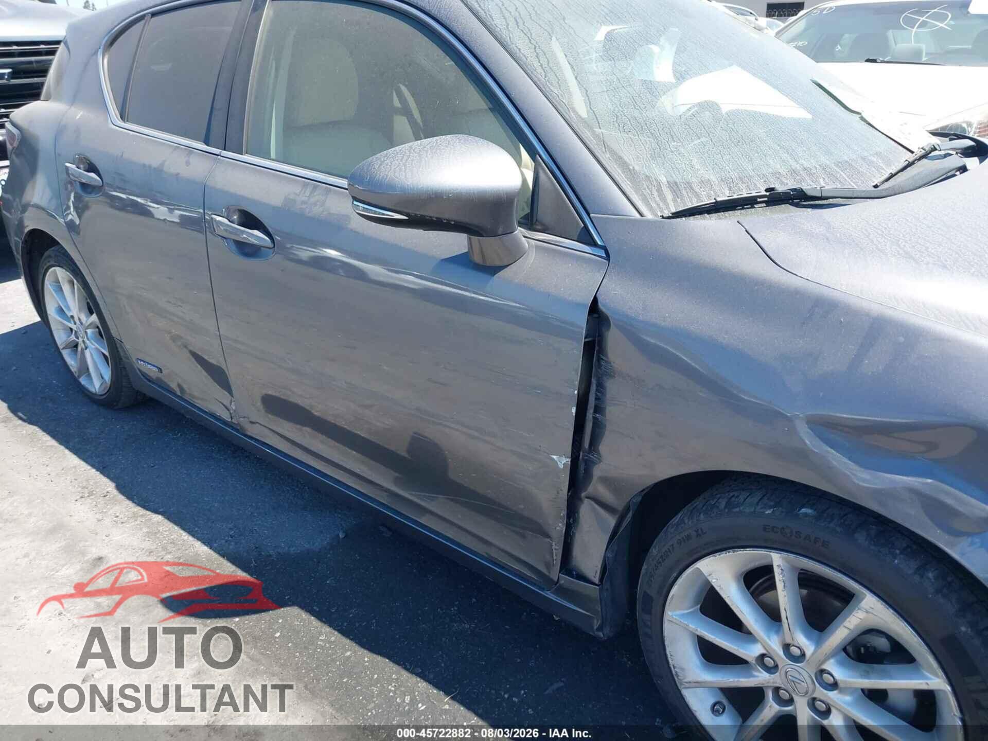 LEXUS CT 200H 2012 - JTHKD5BH7C2091451