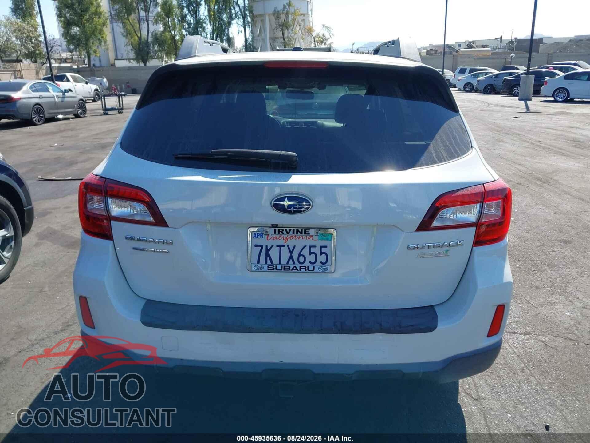 SUBARU OUTBACK 2015 - 4S4BSAFC1F3316150