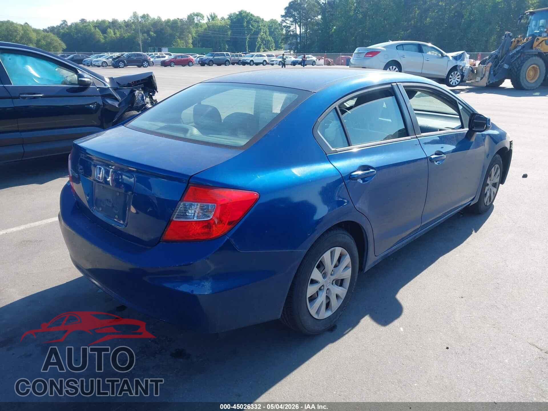 HONDA CIVIC 2012 - 19XFB2F59CE340178