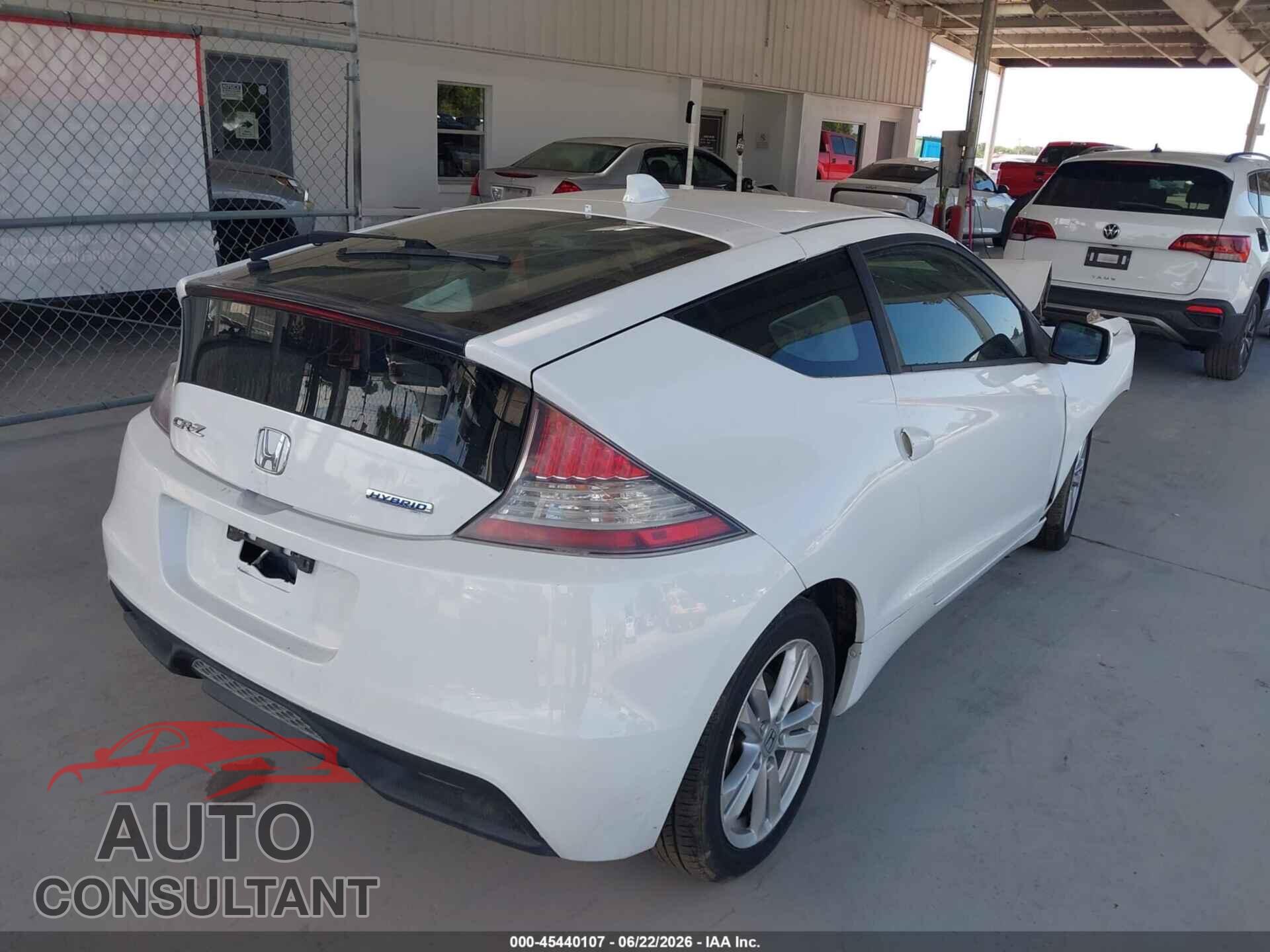 HONDA CR-Z 2011 - JHMZF1D68BS009366